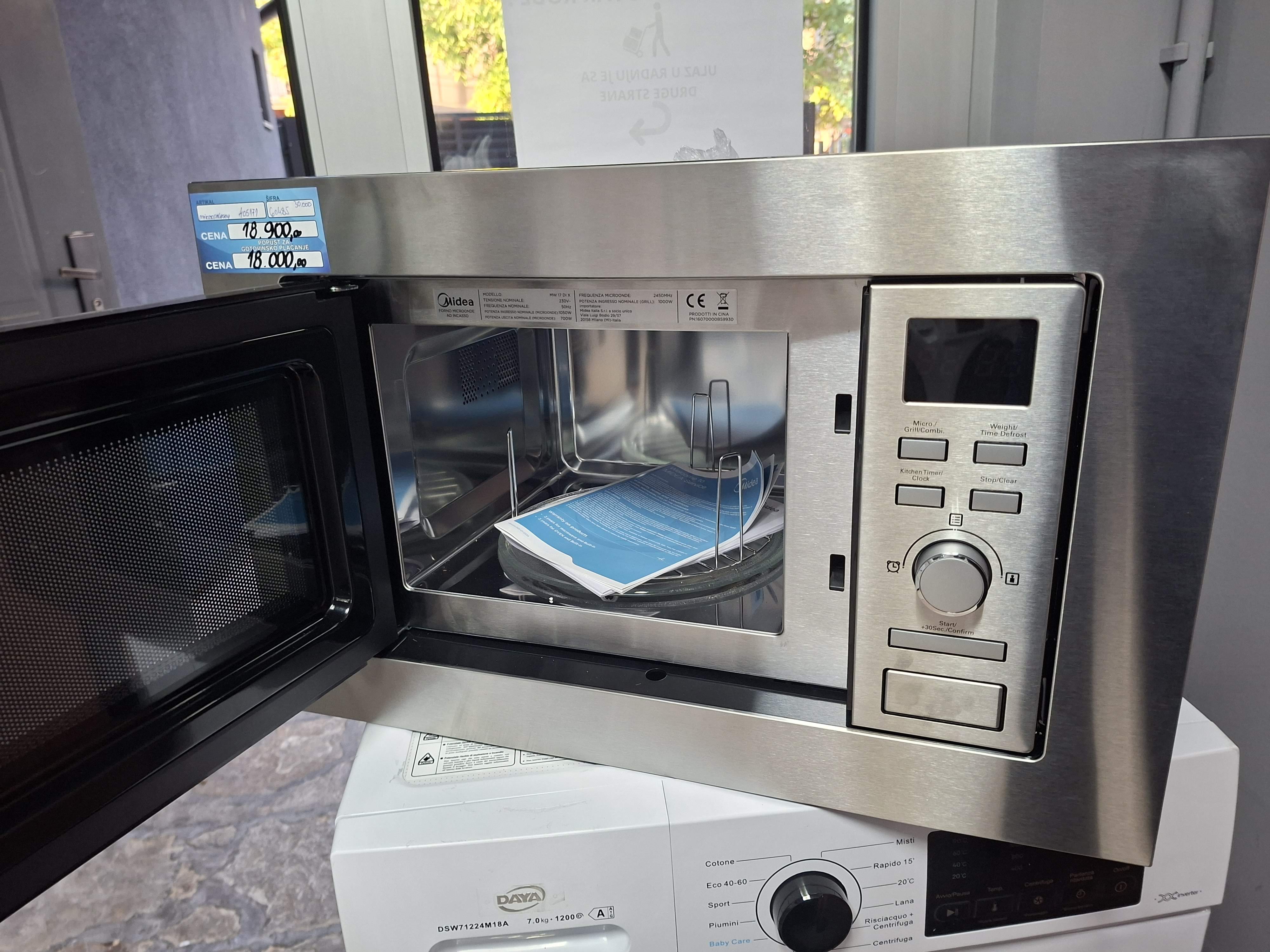Ugradna Mikrotalasna Midea MW 17 DI X , 17 L