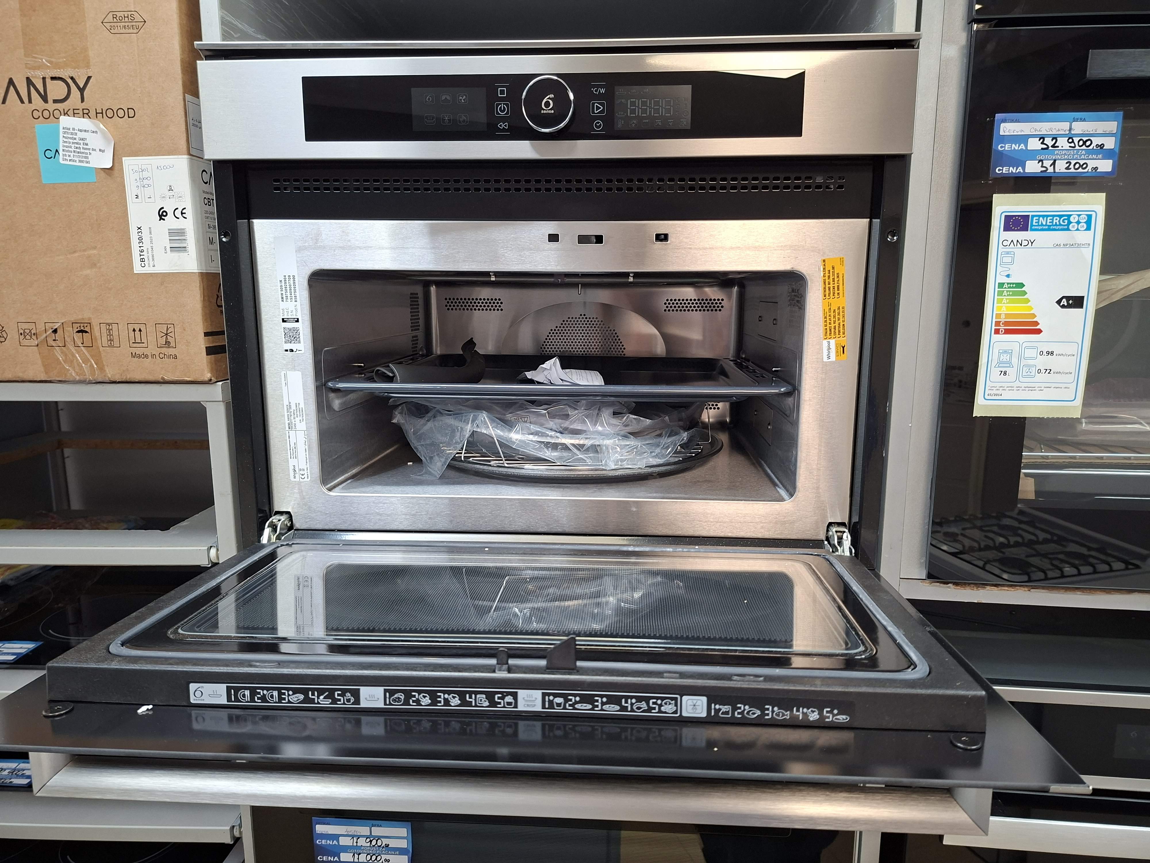 Ugradna mikrotalasna Whirlpool AMW 509/IX , 40l