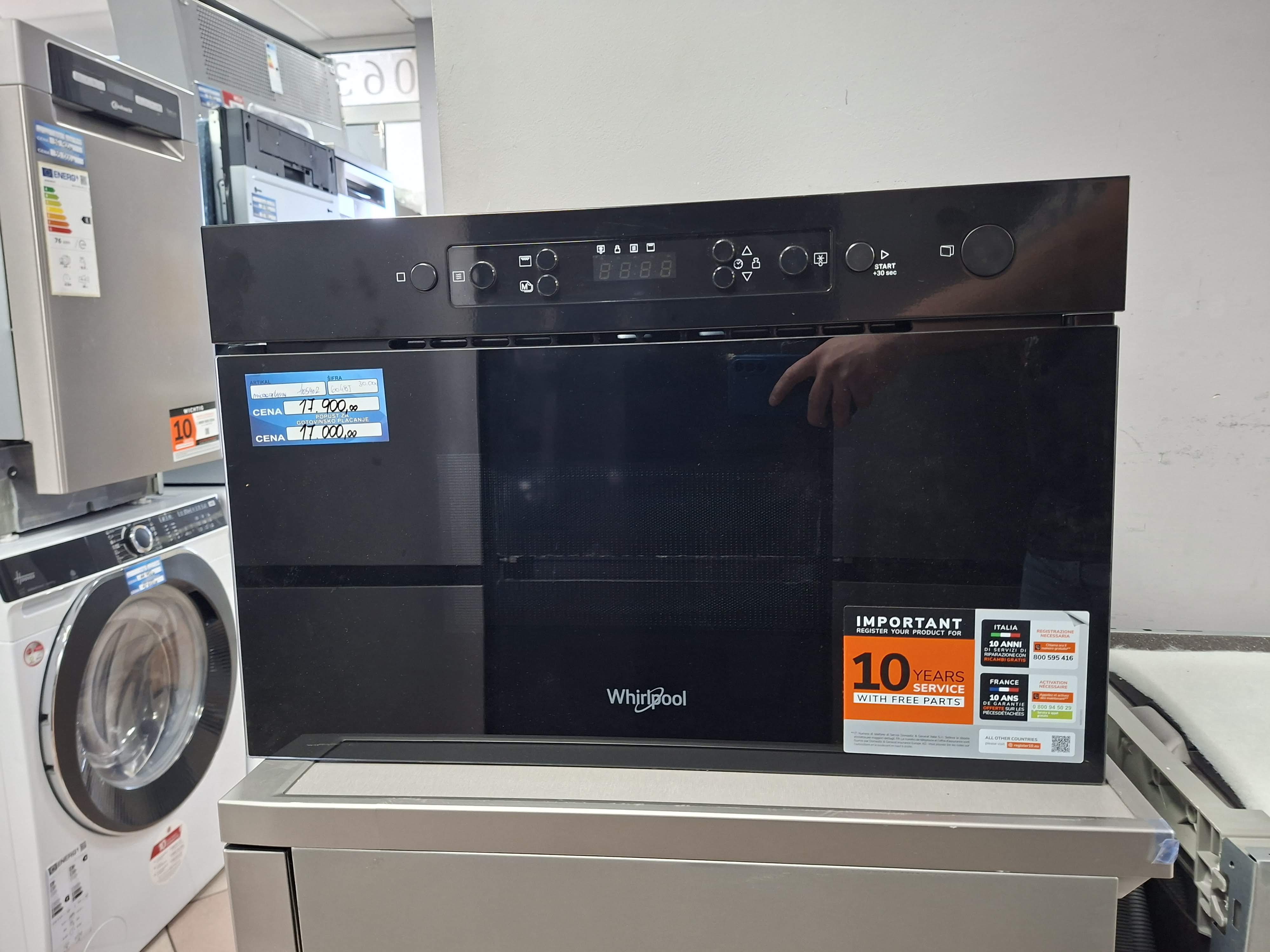 Ugradna Mikrotalasna Whirlpool MBNA920B , 22L
