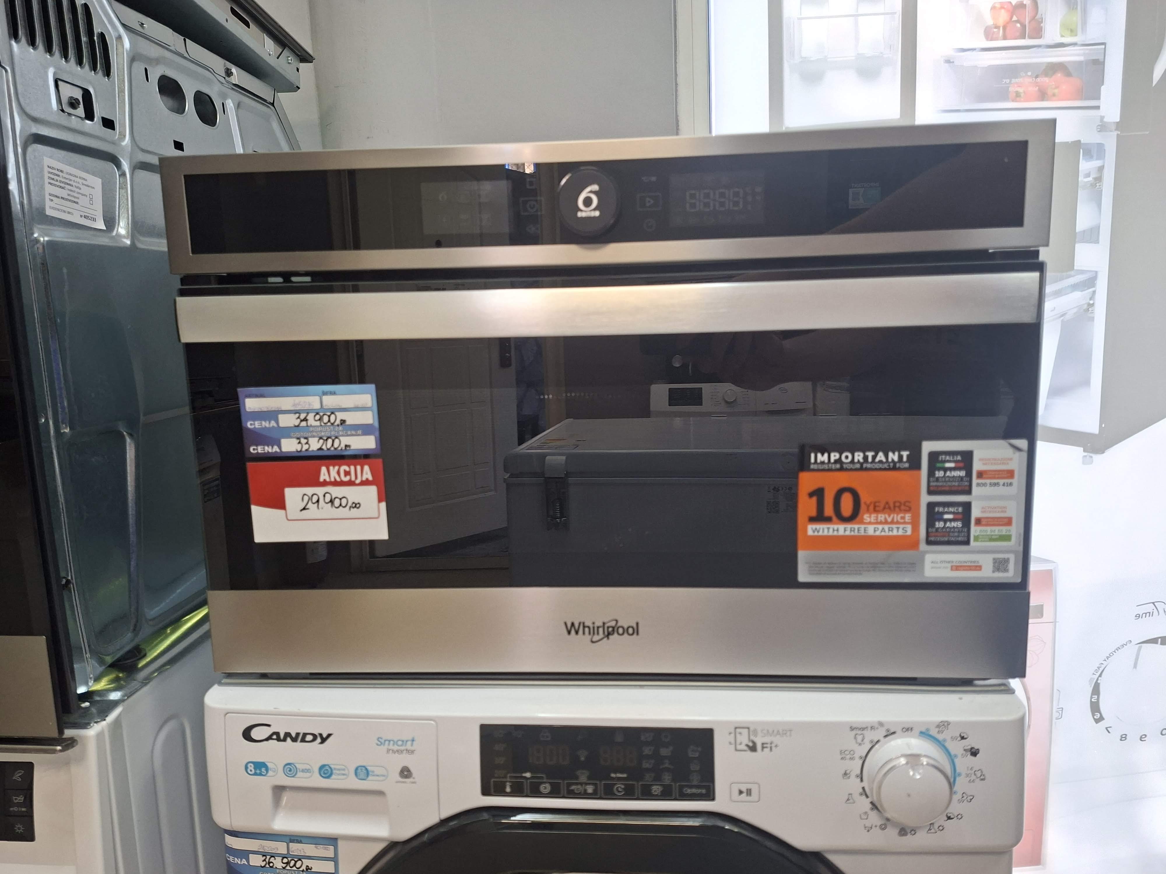 Ugradna Mikrotalasna Whirlpool  WMD4I4MX, 40L