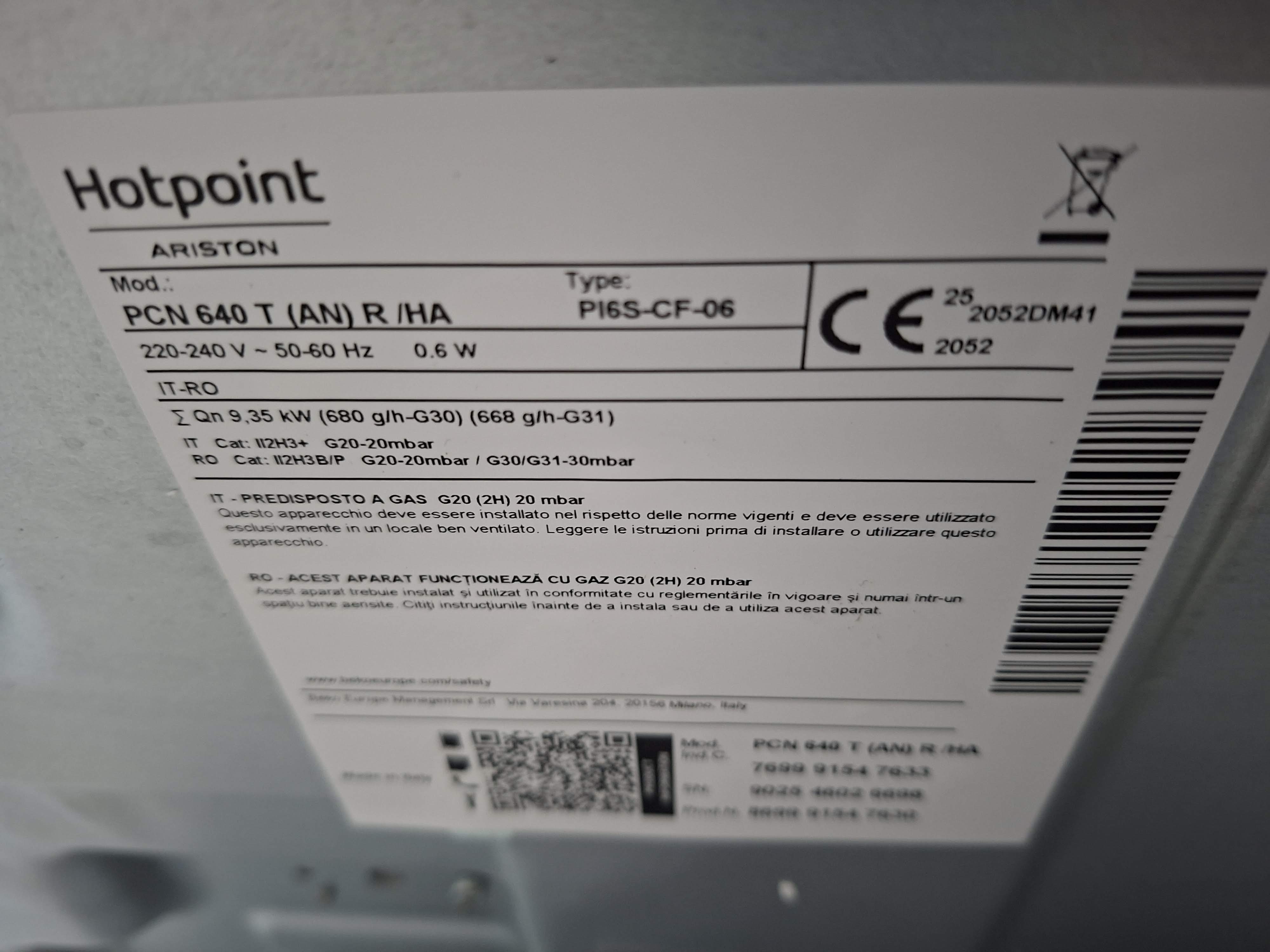 Ugradna Plinska Ploča Hotpoint Ariston PCN 640 T (AN) R HA