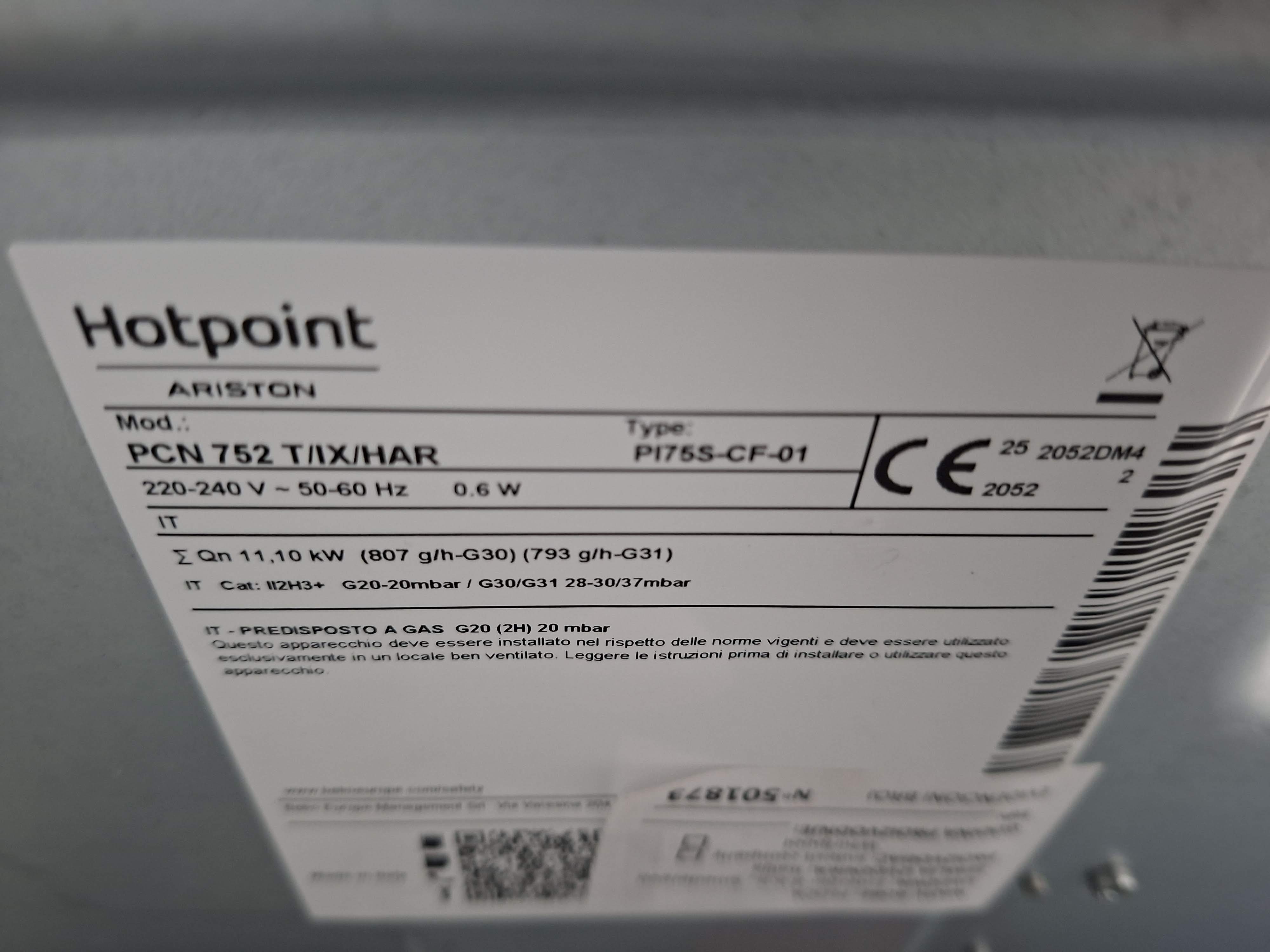 Ugradna Plinska Ploca Hotpoint Ariston PCN 752 T/IX/HAR