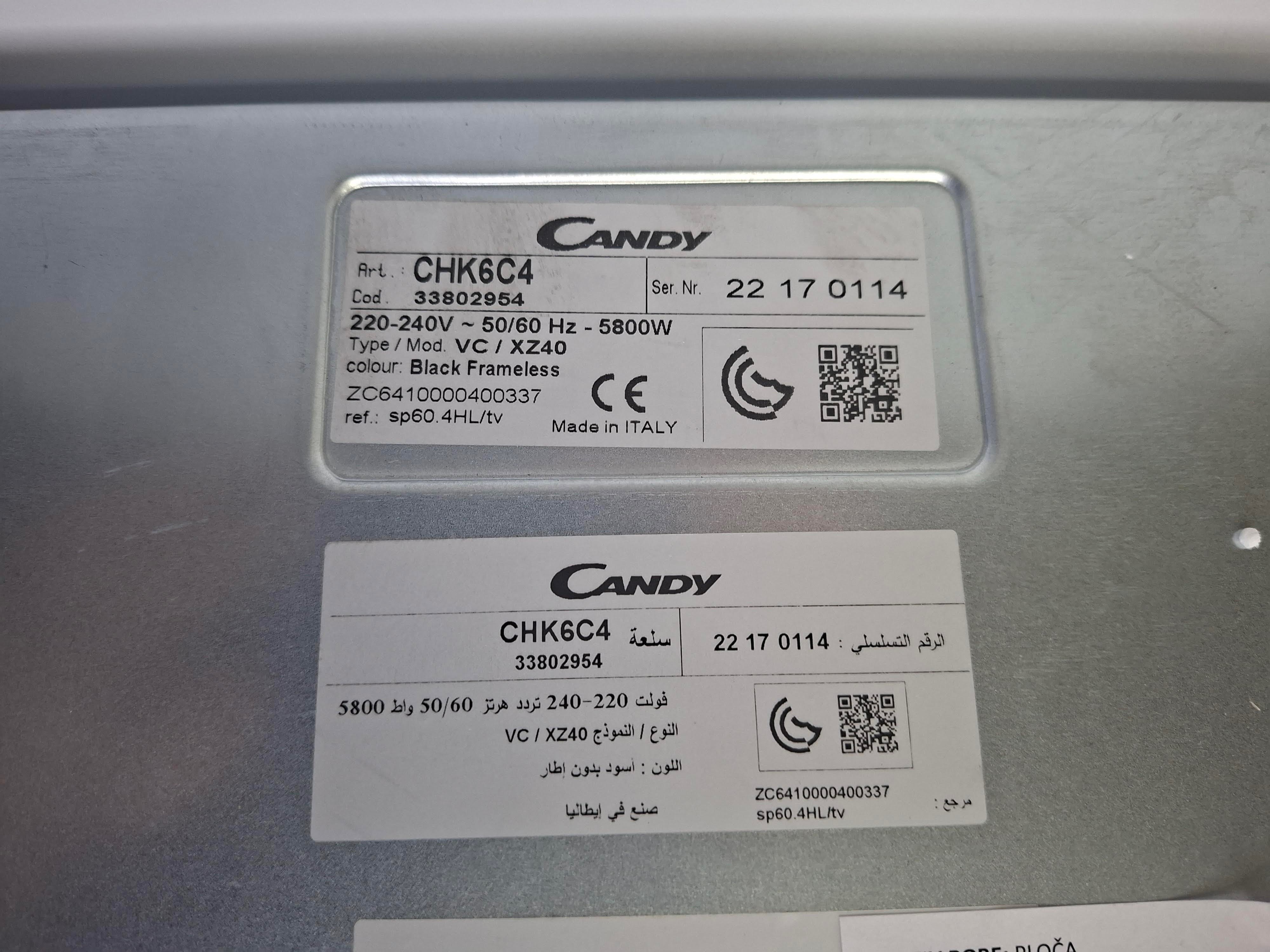 Ugradna ploča Candy CHK6C4