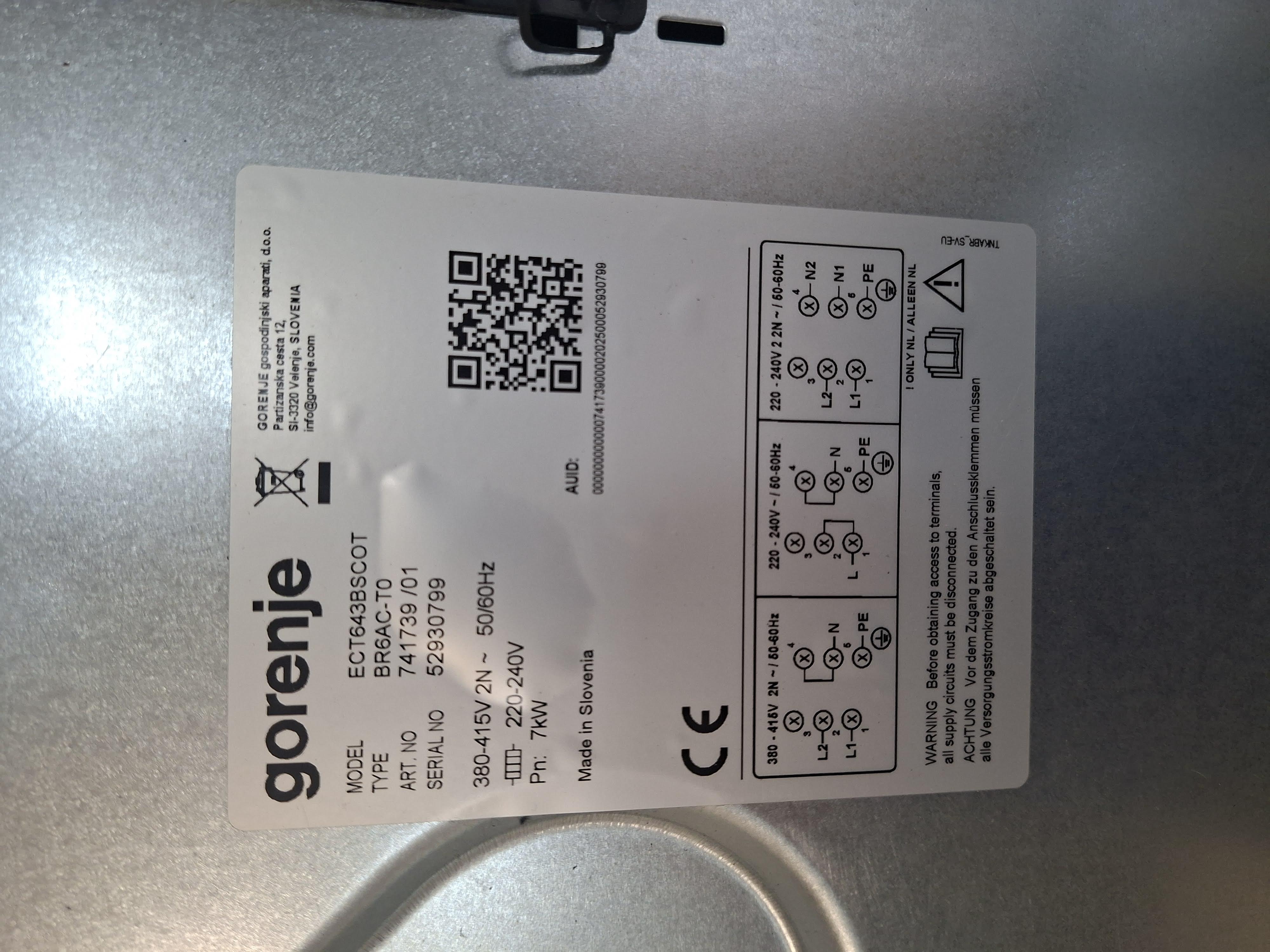 Ugradna Ploča Gorenje ECT 643 BSCOT , 60 cm.