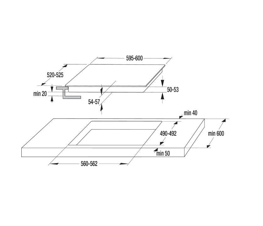 Ugradna Ploča Gorenje ECT643BSCOT , 60 cm.
