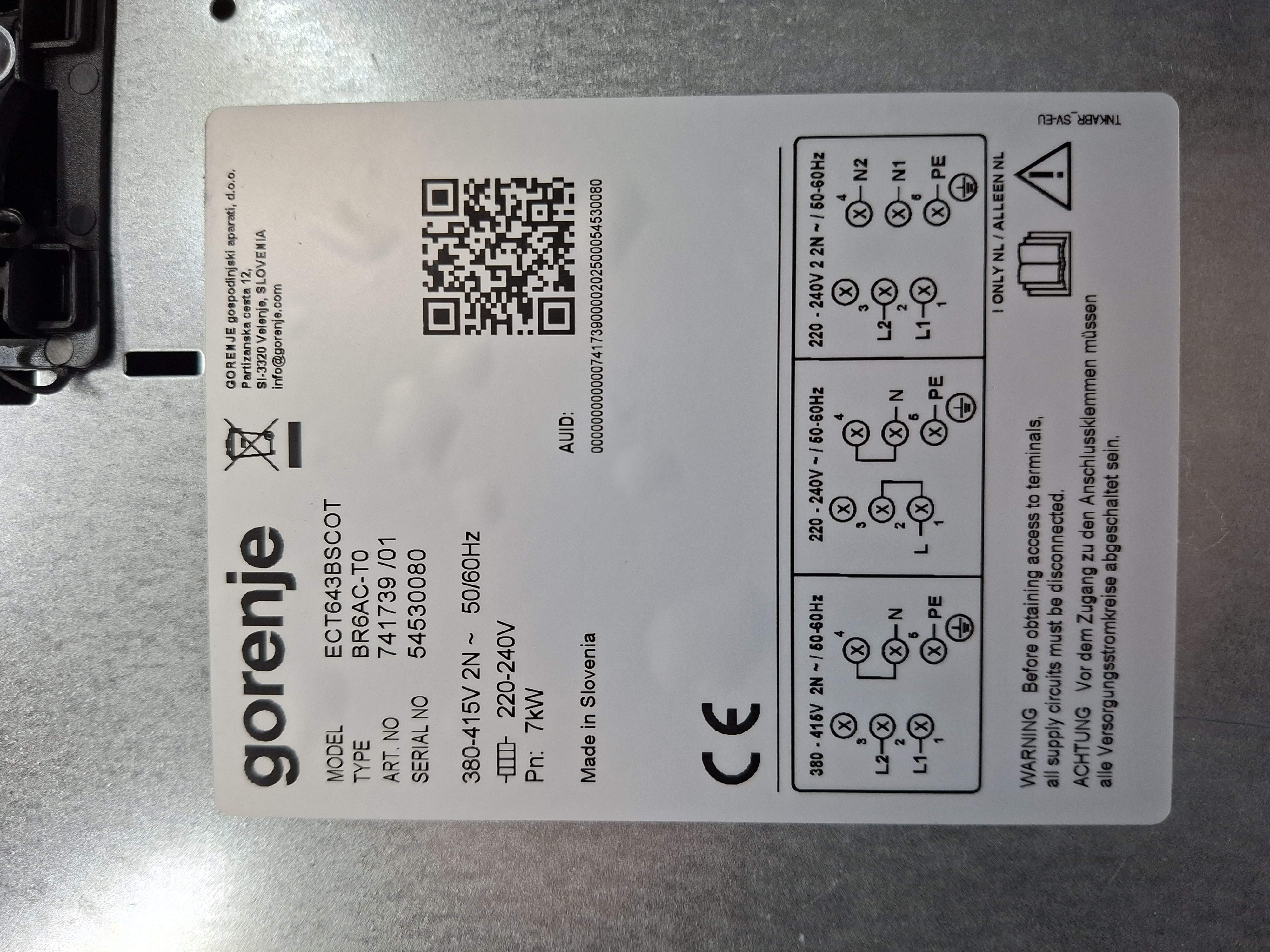 Ugradna Ploča Gorenje ECT643BSCOT , 60 cm.