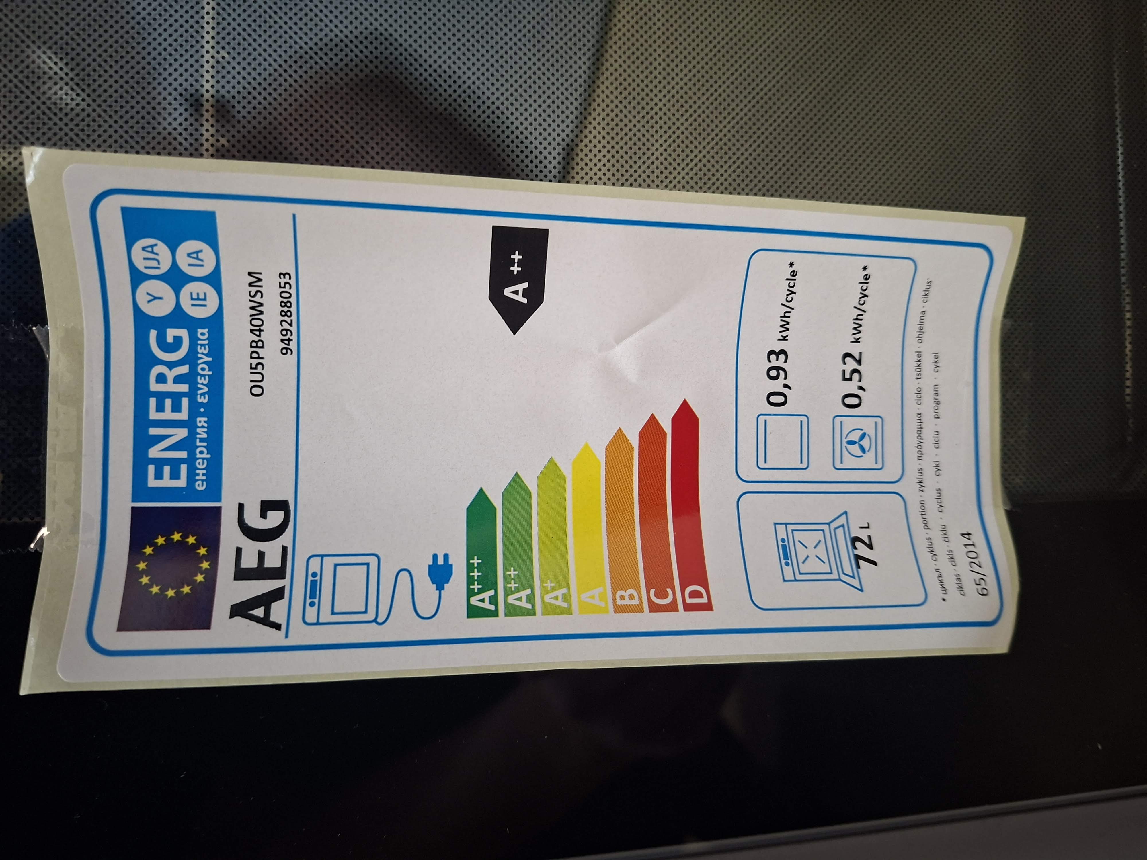 Ugradna Rerna Aeg OU5PB40WSM , 72L