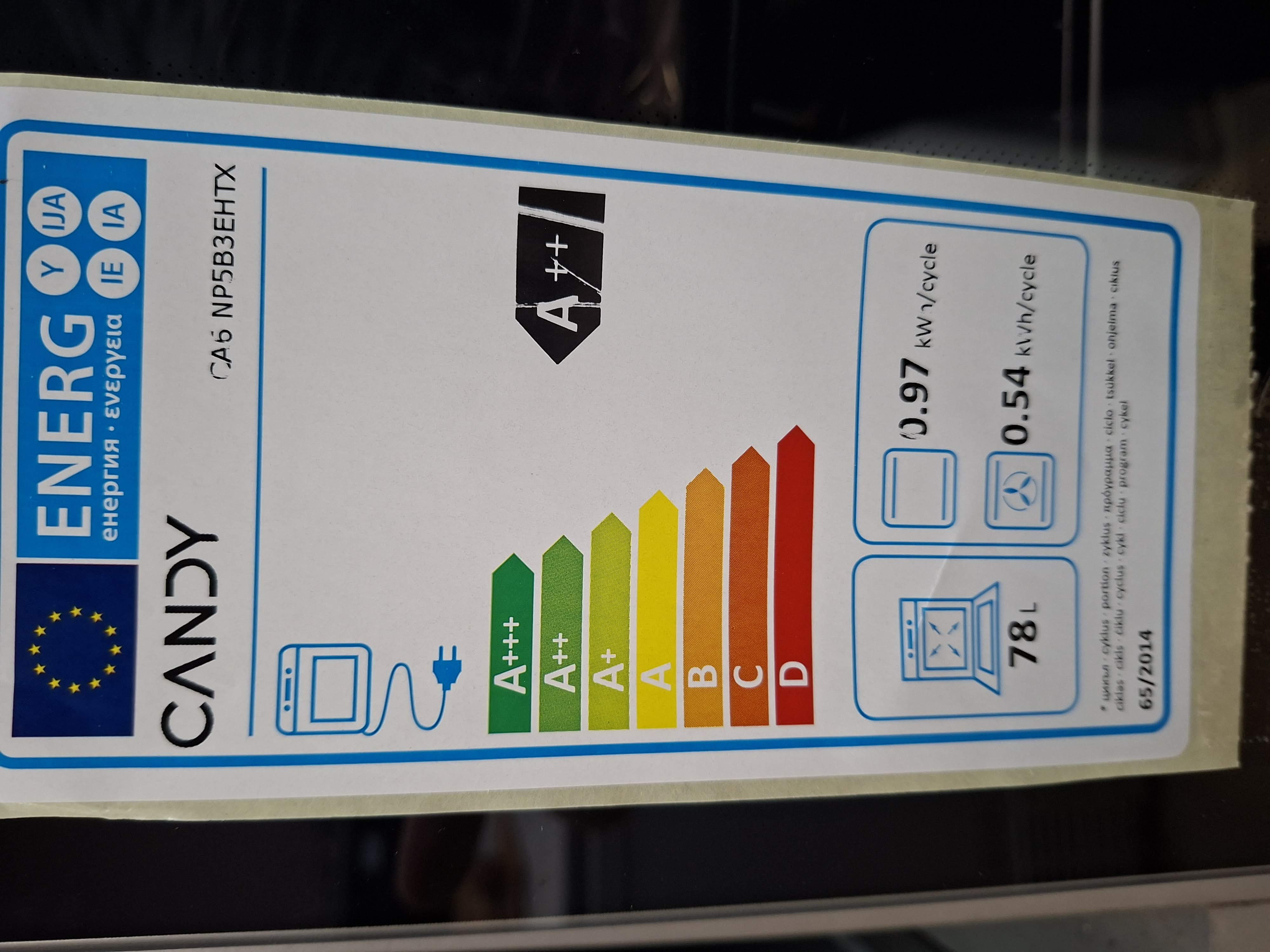 Ugradna Rerna Candy CA6 NP5B3EHTX , 78L