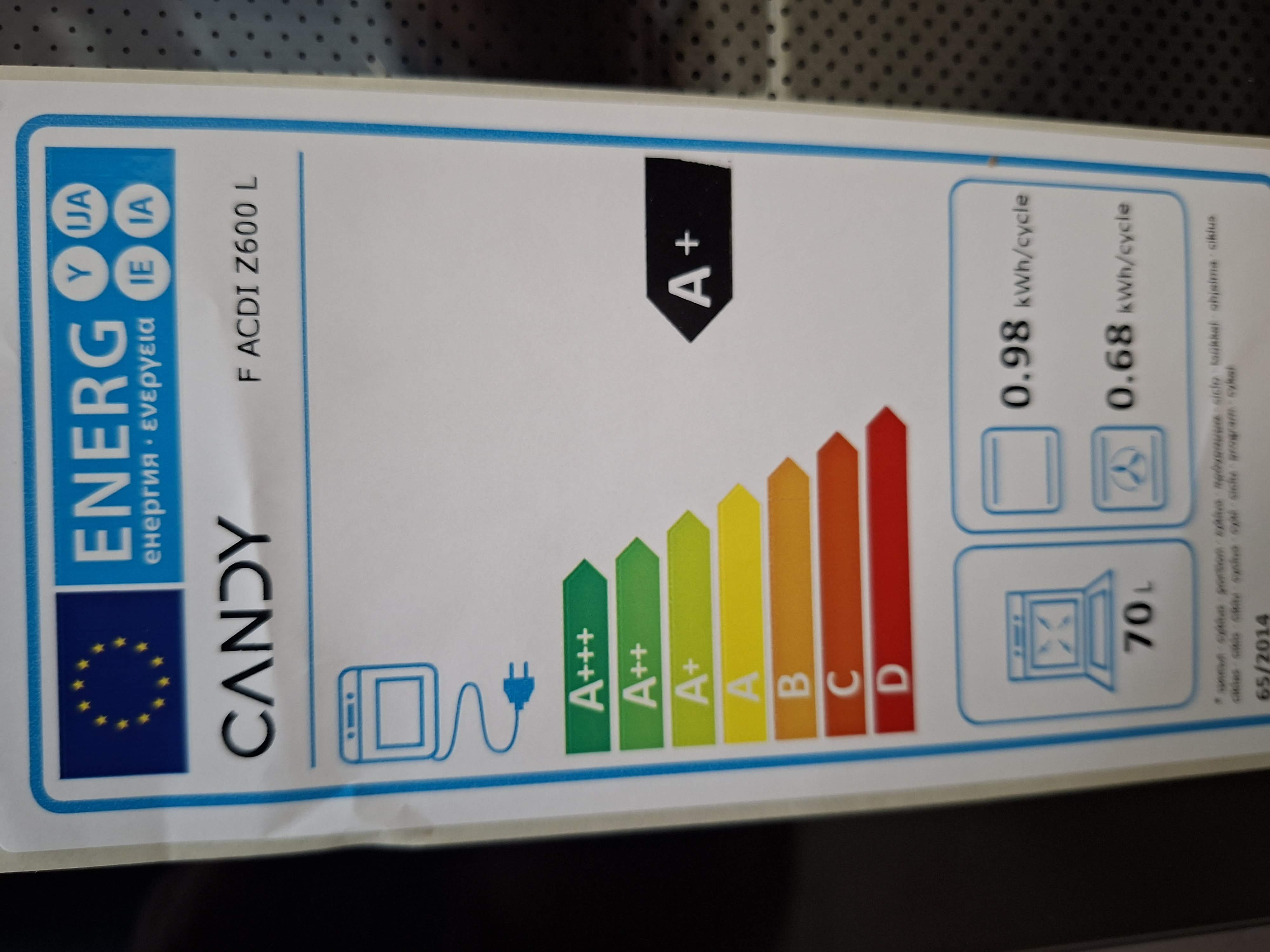 Ugradna Rerna  Candy F ACDI Z600 L , 70L