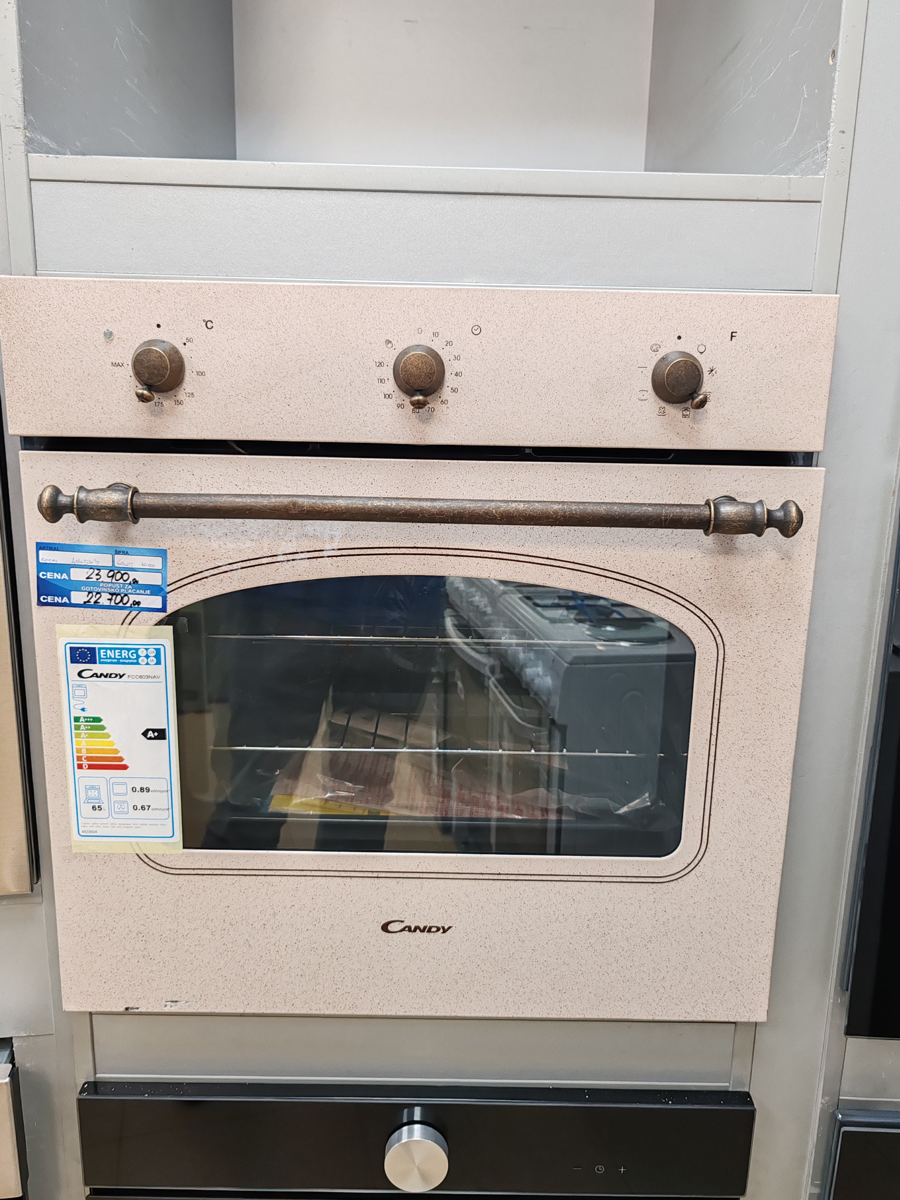 Ugradna Rerna Candy FCC603NAV , Retro