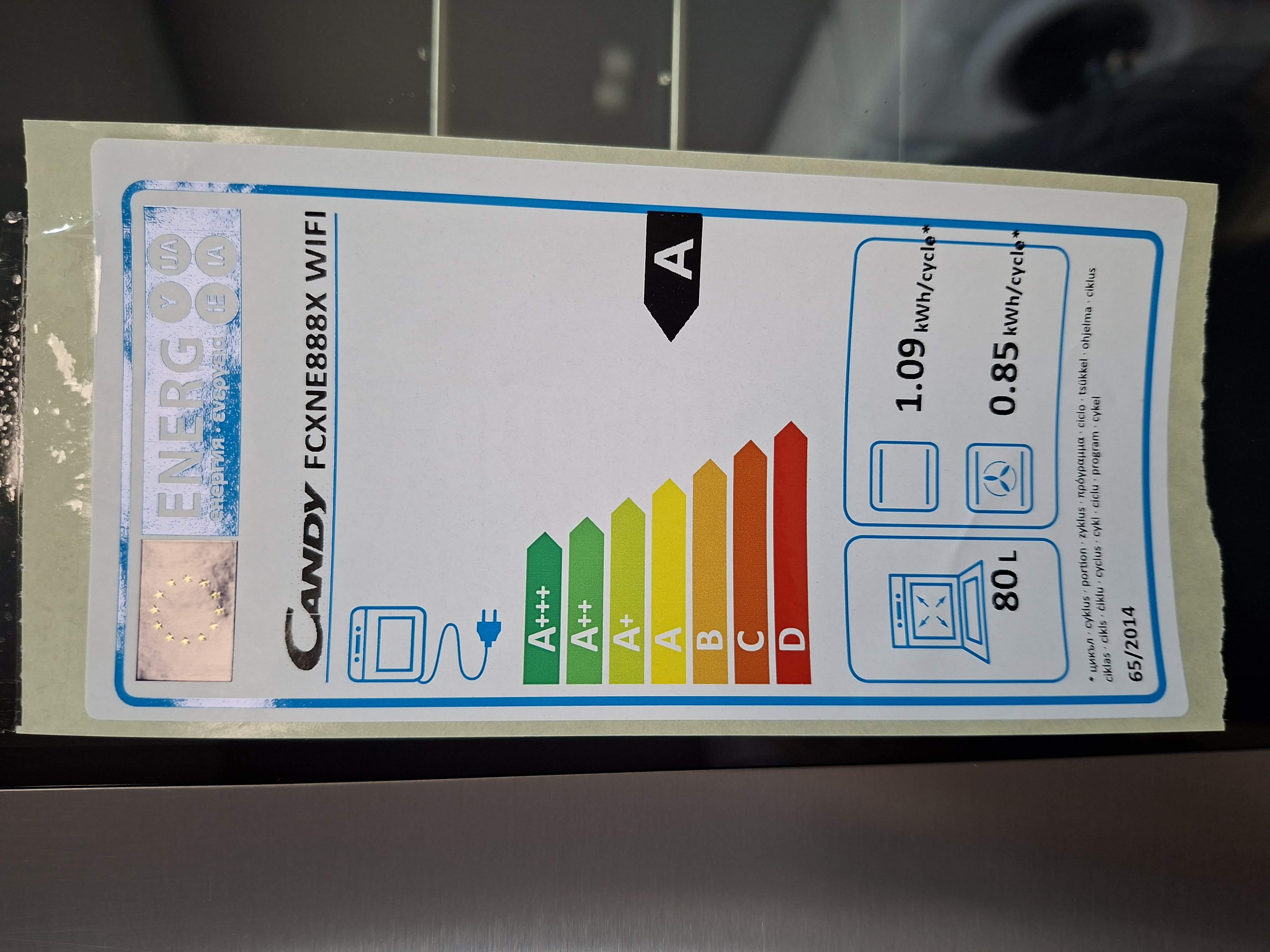 Ugradna Rerna Candy FCXNE888X WIFI, 80 litara