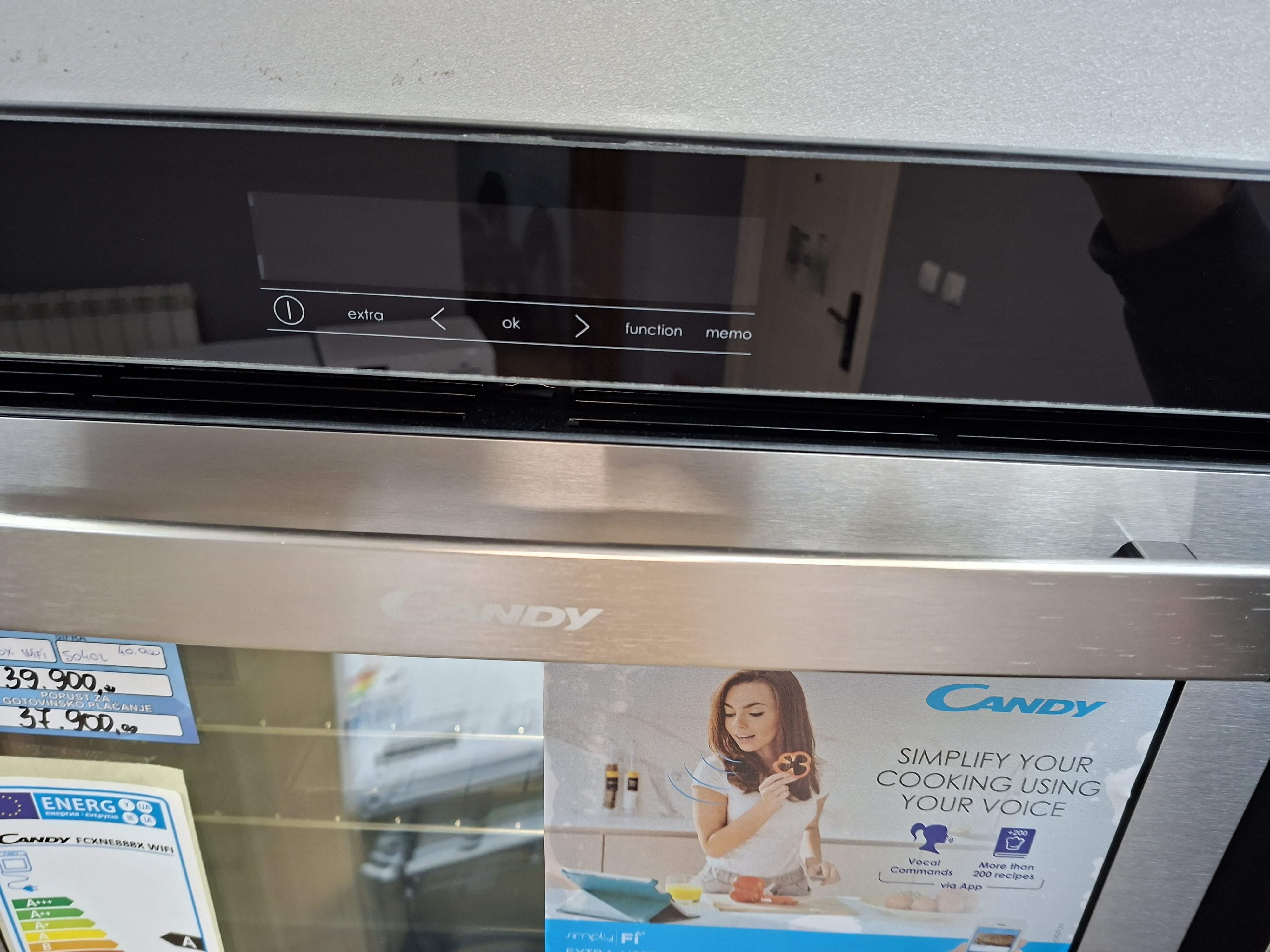 Ugradna Rerna Candy FCXNE888X WIFI, 80 litara