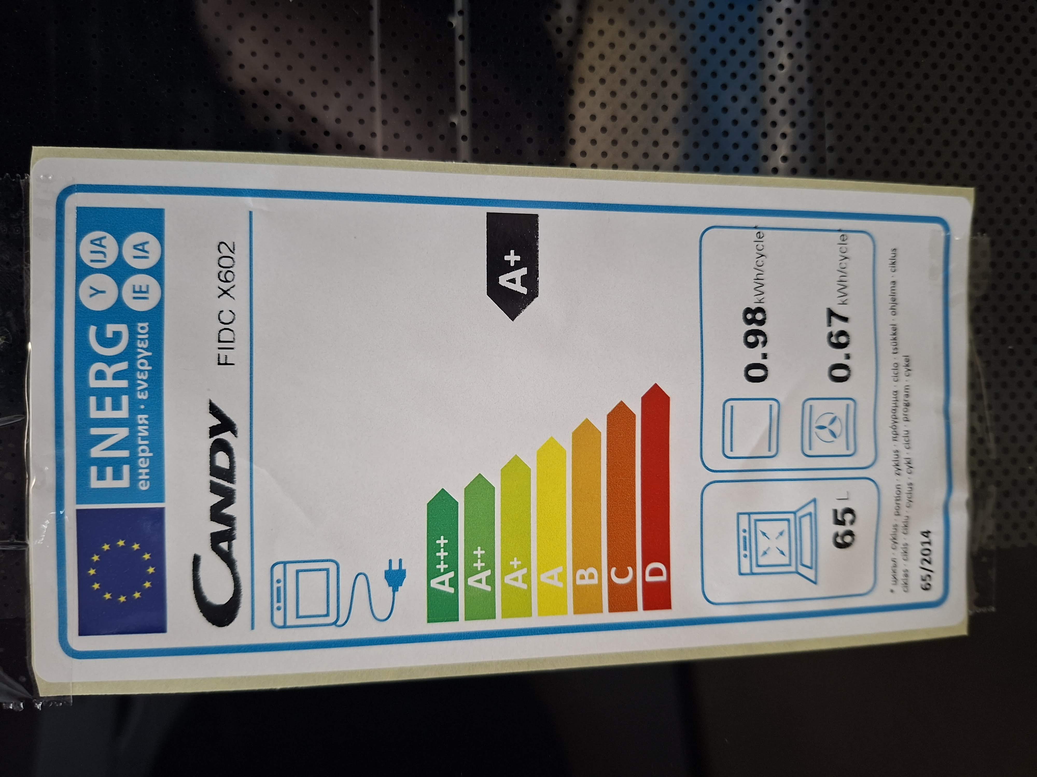 Ugradna rerna Candy FIDC X602, 65 litara