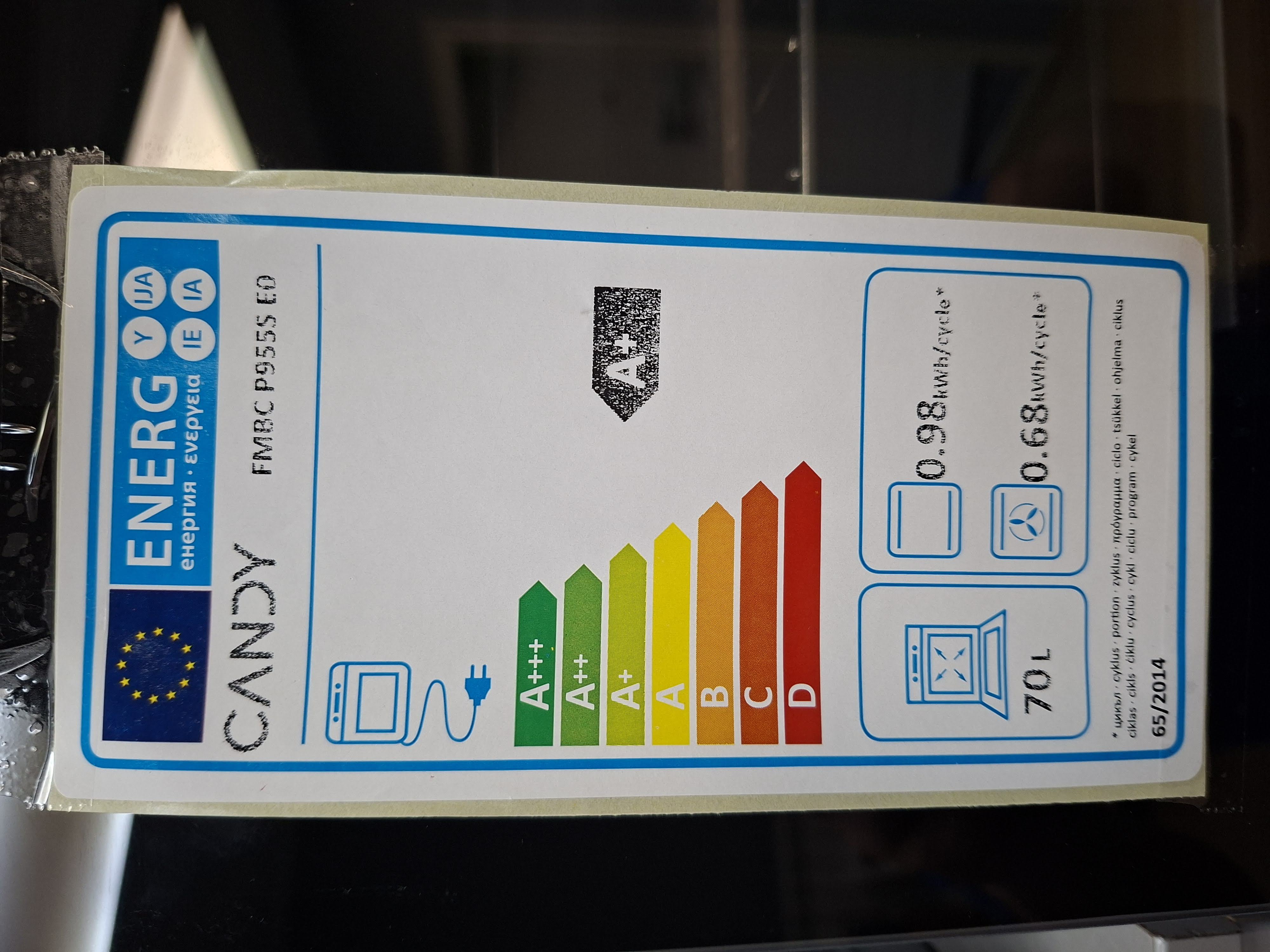 Ugradna Rerna Candy  FMBC P9555 E0 , 70L