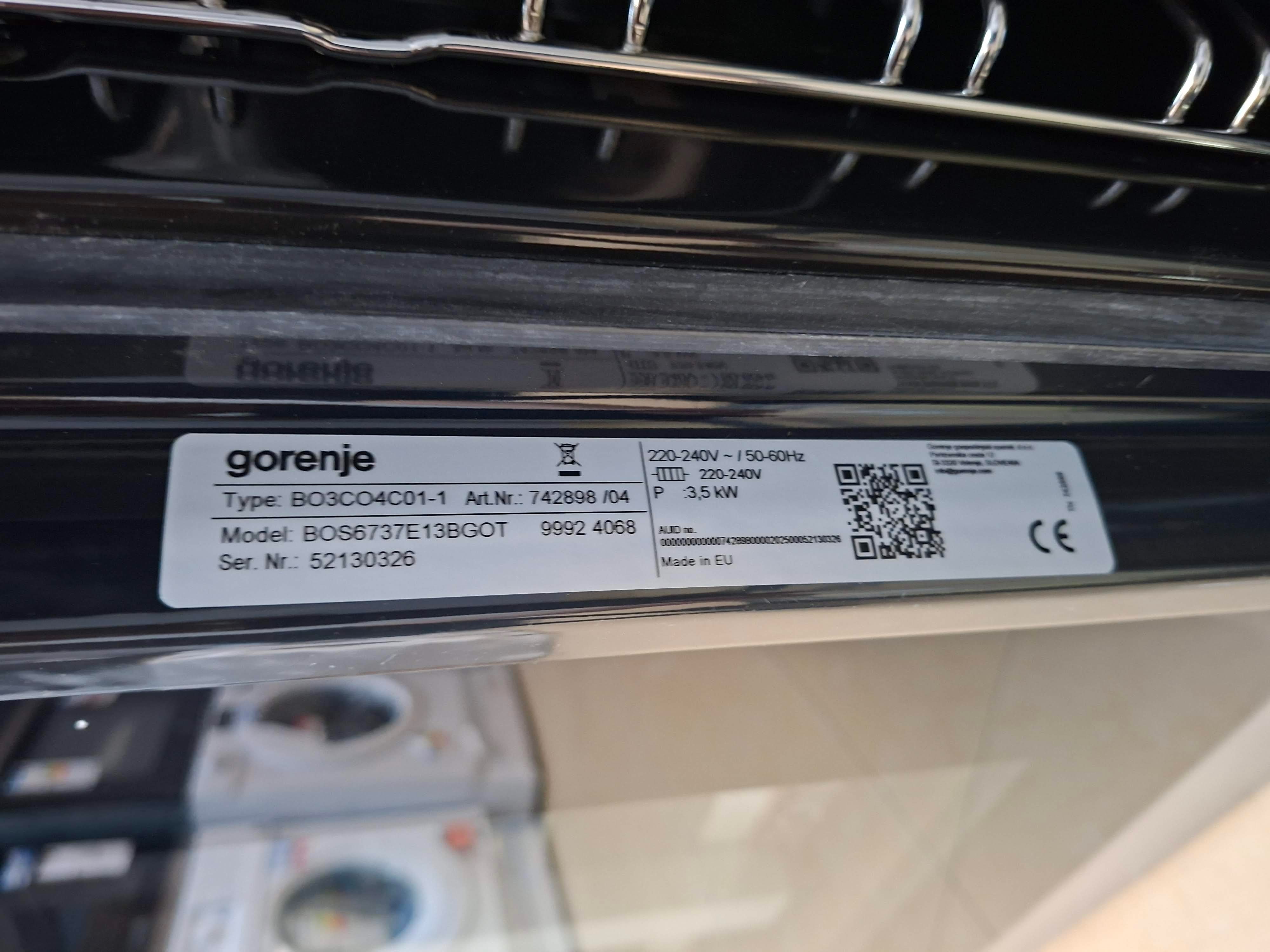 Ugradna rerna Gorenje BOS6737E13BGOT, 77L