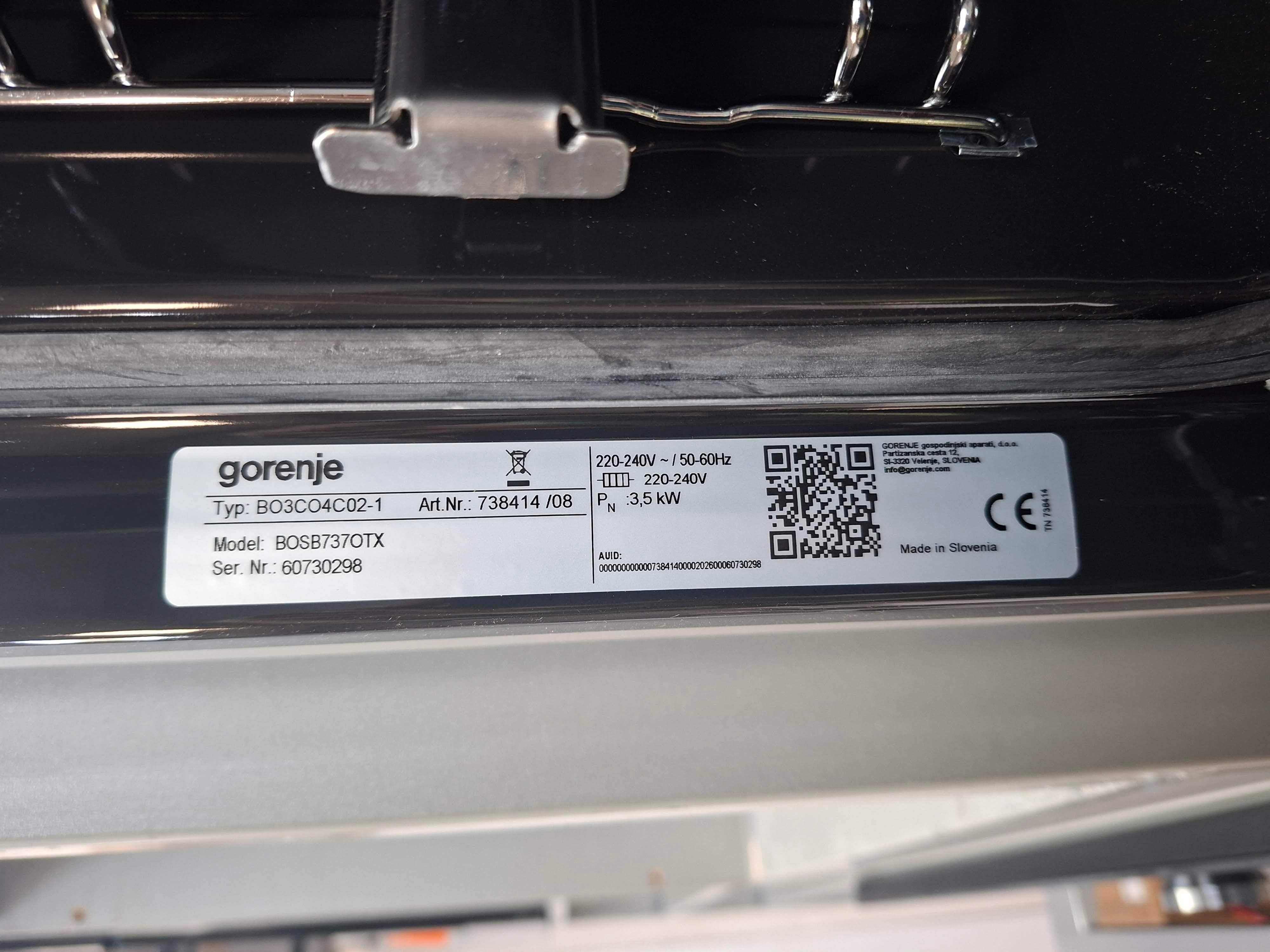 Ugradna rerna Gorenje BOSB737OTX (2) , 77L