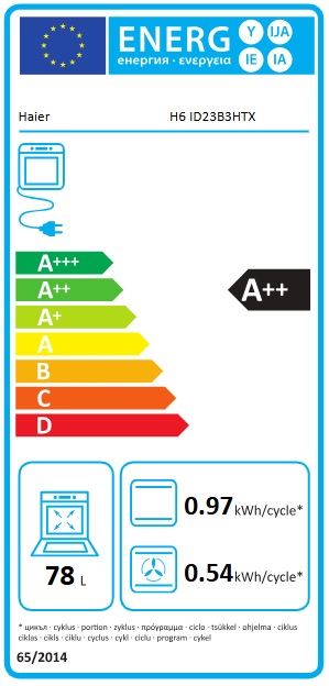 Ugradna Rerna Haier H6 ID23B3HTX , 78L