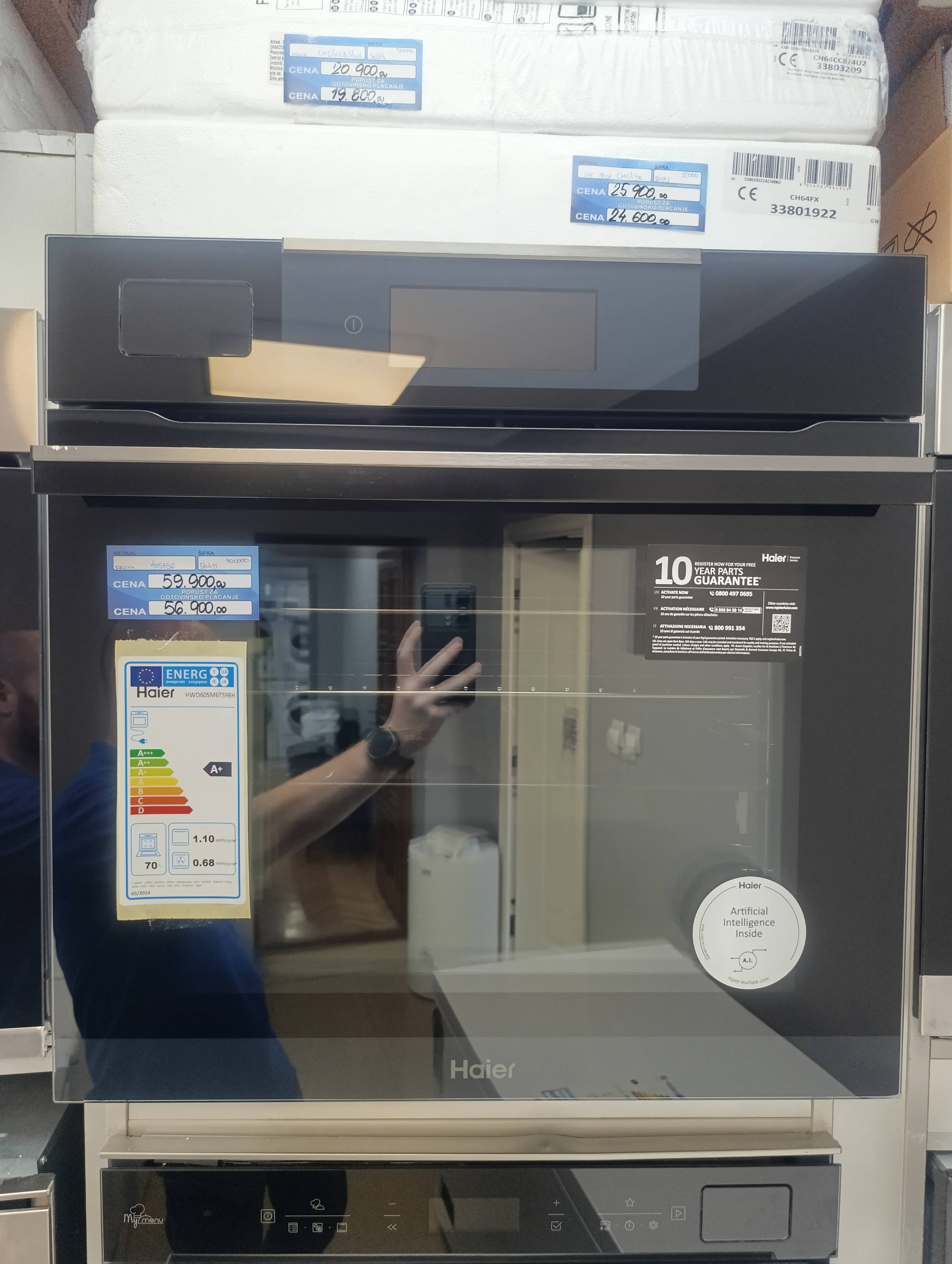 Ugradna rerna Haier HWO60SM6T9BH , 70L
