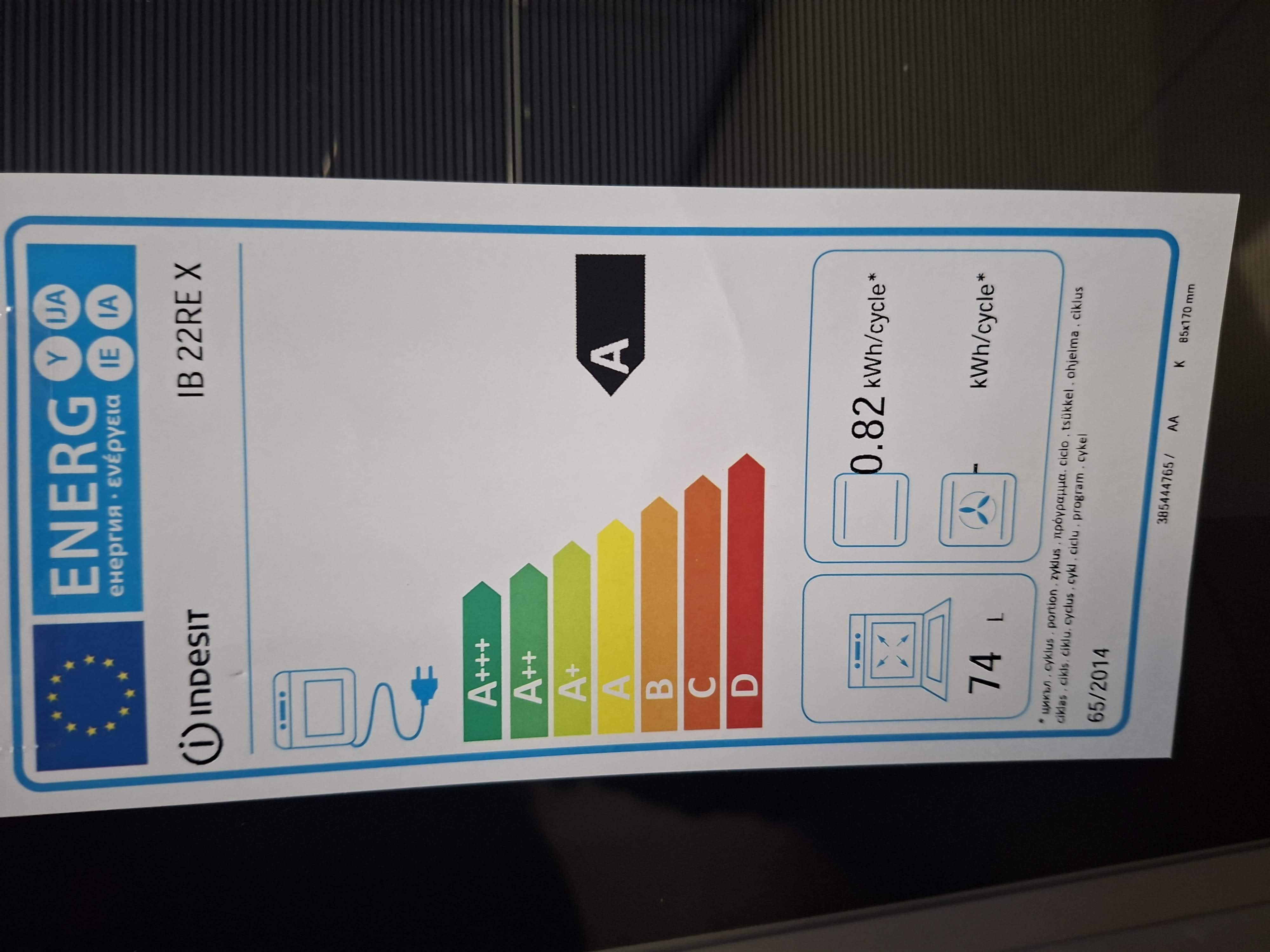 Ugradna Rerna Indesit IB 22RE X , 74 litara