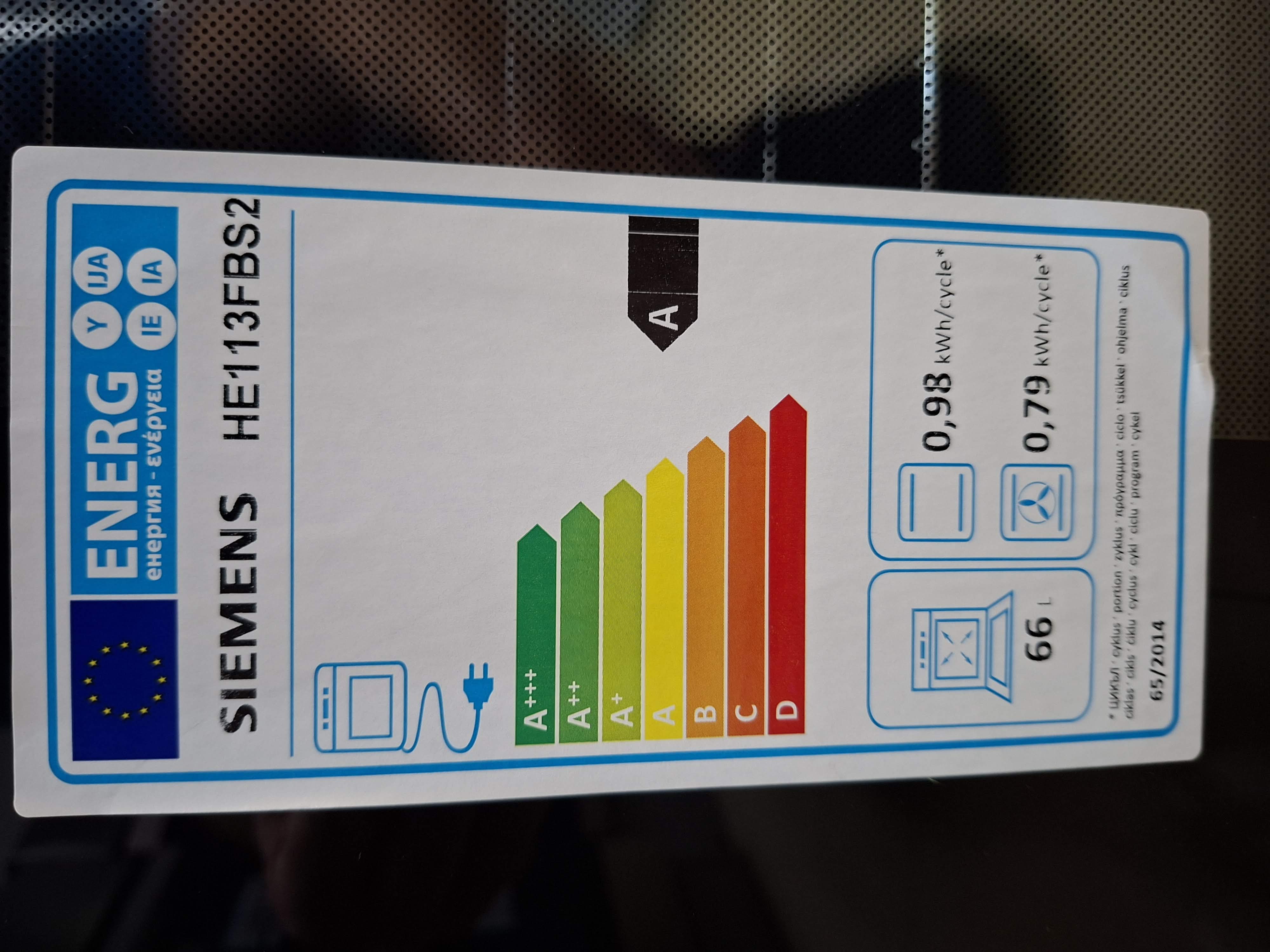 Ugradna Rerna Siemens HE113FBS2 , 66L