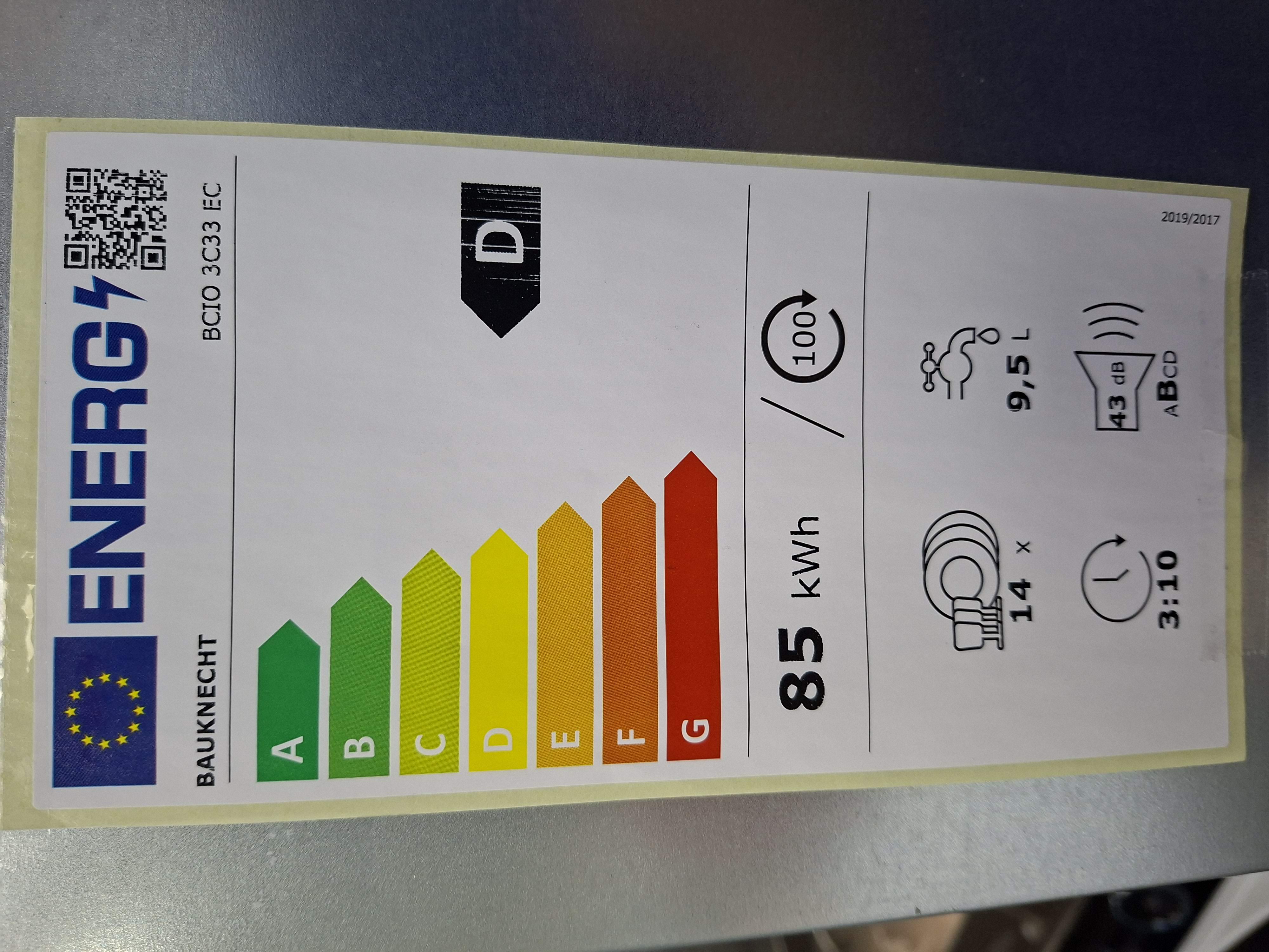 Ugradna sudo mašina Bauknecht BCIO 3C33 EC, 60cm