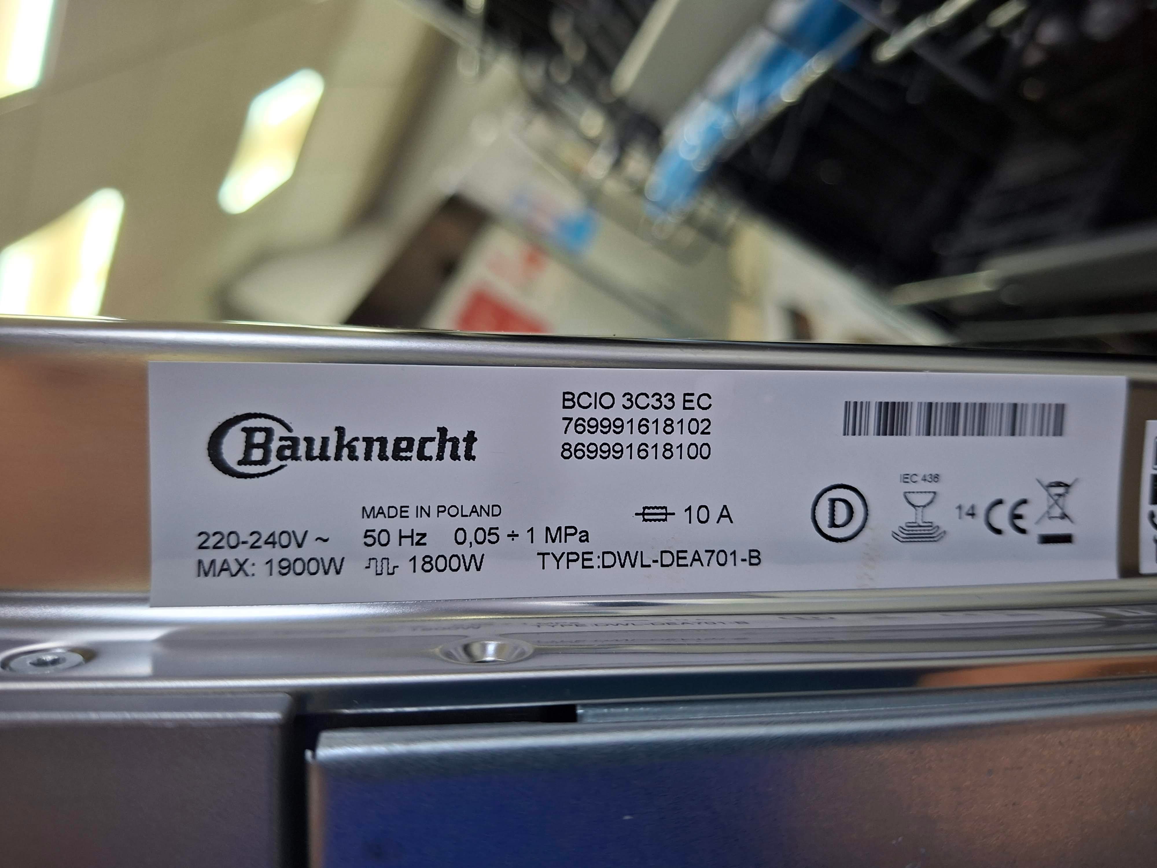 Ugradna sudo mašina Bauknecht BCIO 3C33 EC, 60cm