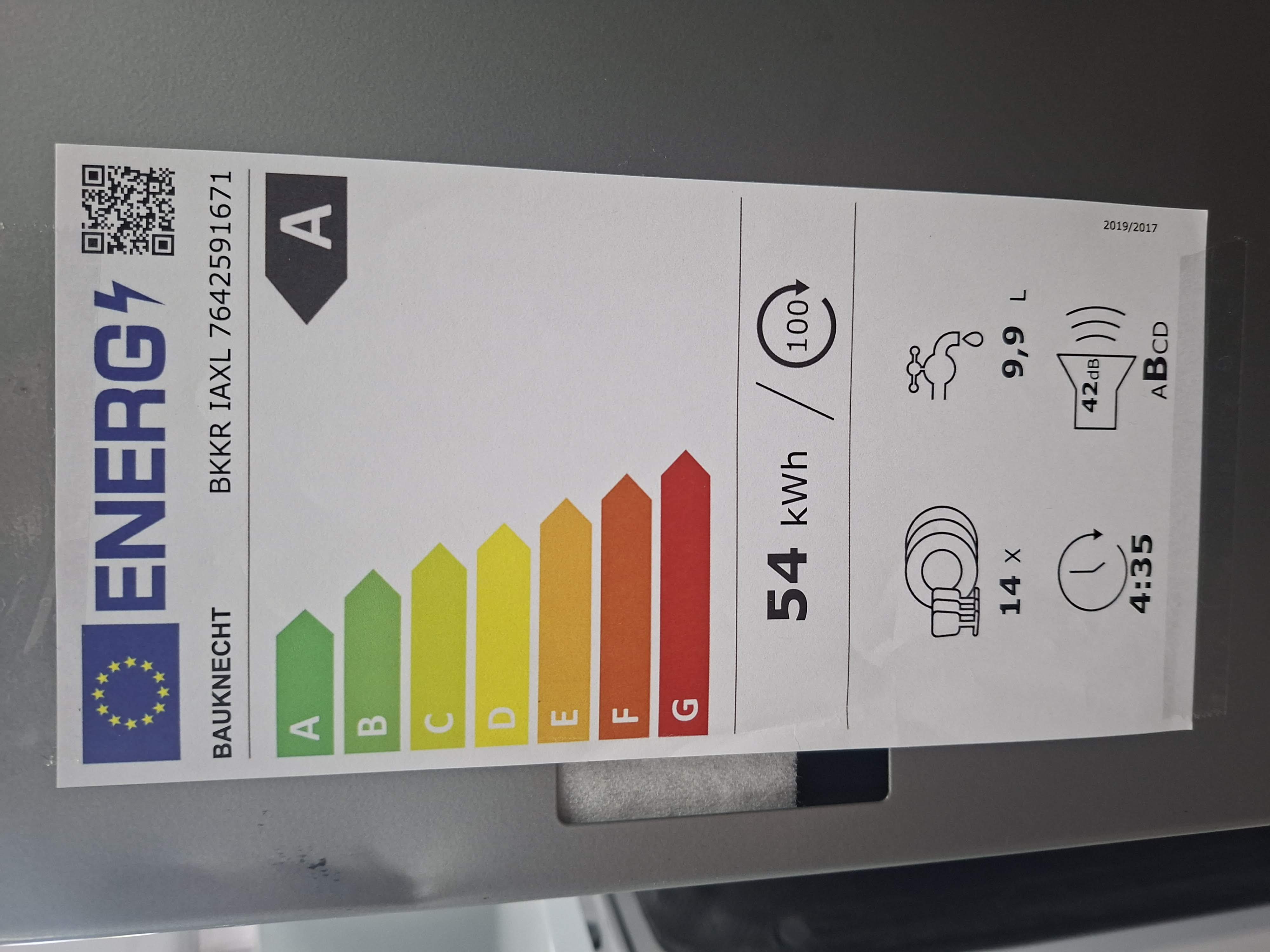 Ugradna sudo mašina Bauknecht BKKR IAXL, 14 kompleta