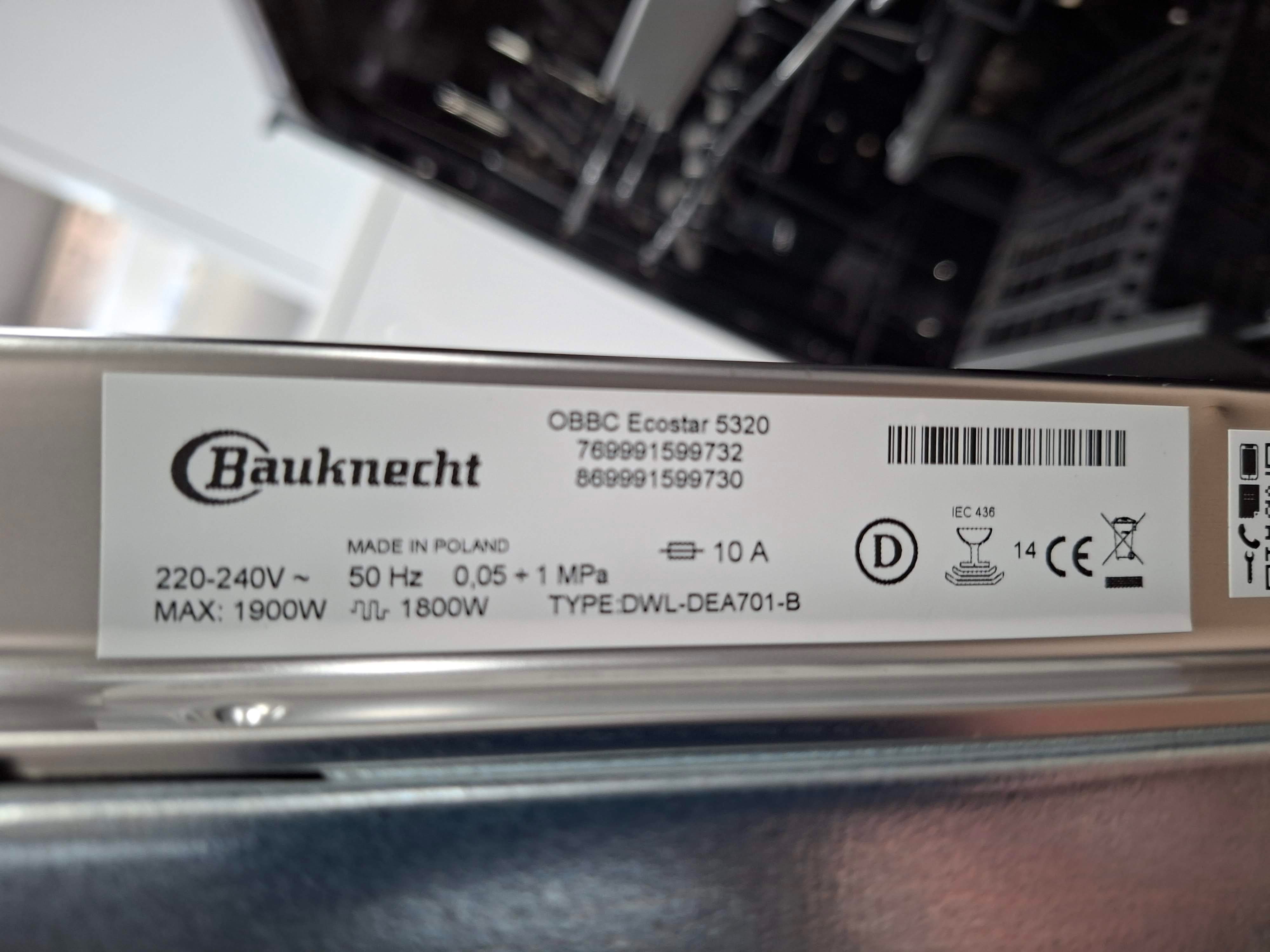 Ugradna sudo mašina Bauknecht OBBC Eco Star 5320 (2), 14 kompleta