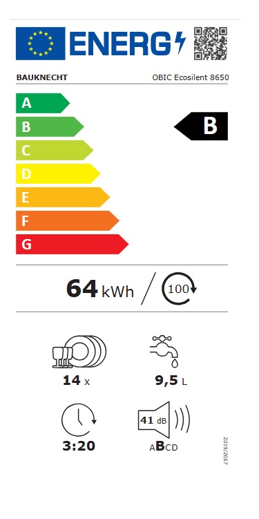 Ugradna Sudo mašina Bauknecht OBIC Ecosilent 8650