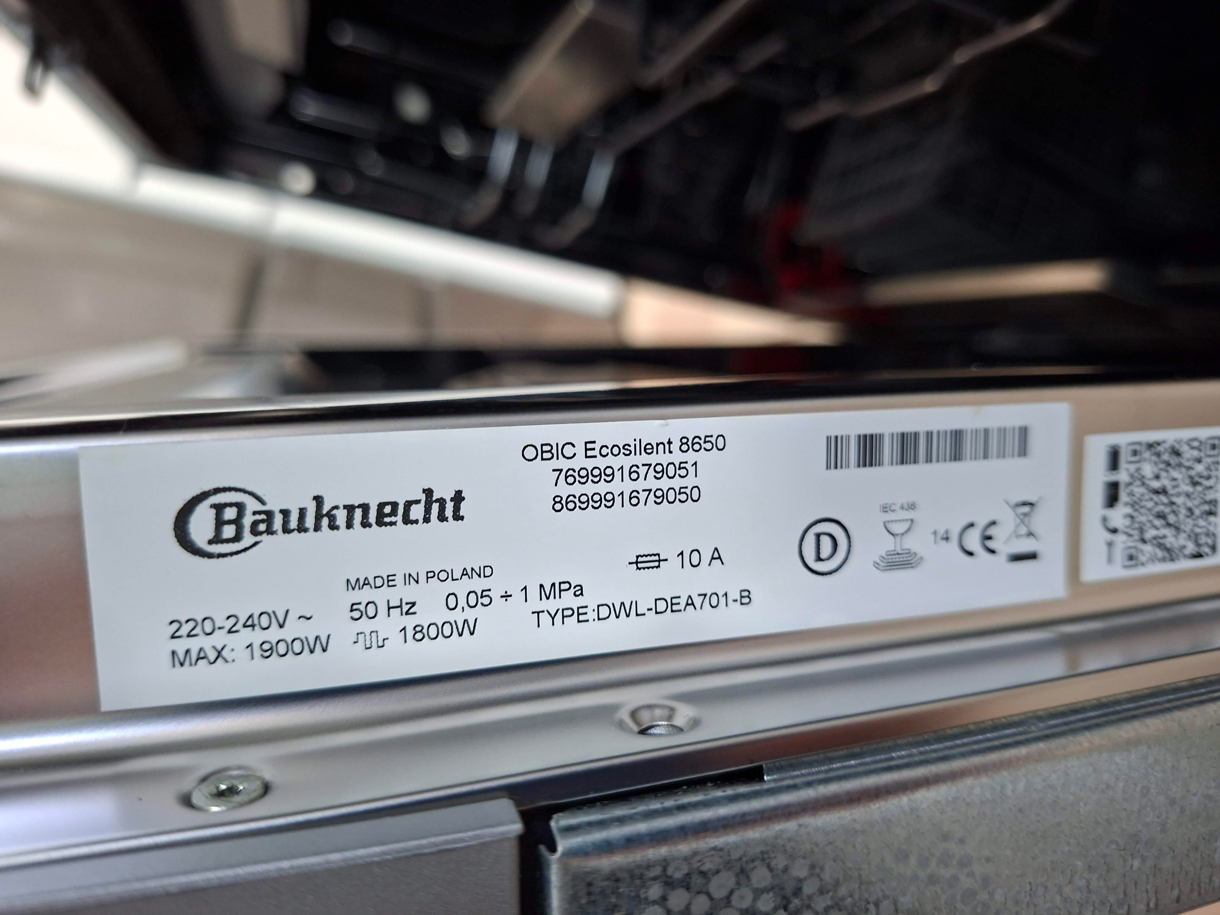 Ugradna Sudo mašina Bauknecht OBIC Ecosilent 8650