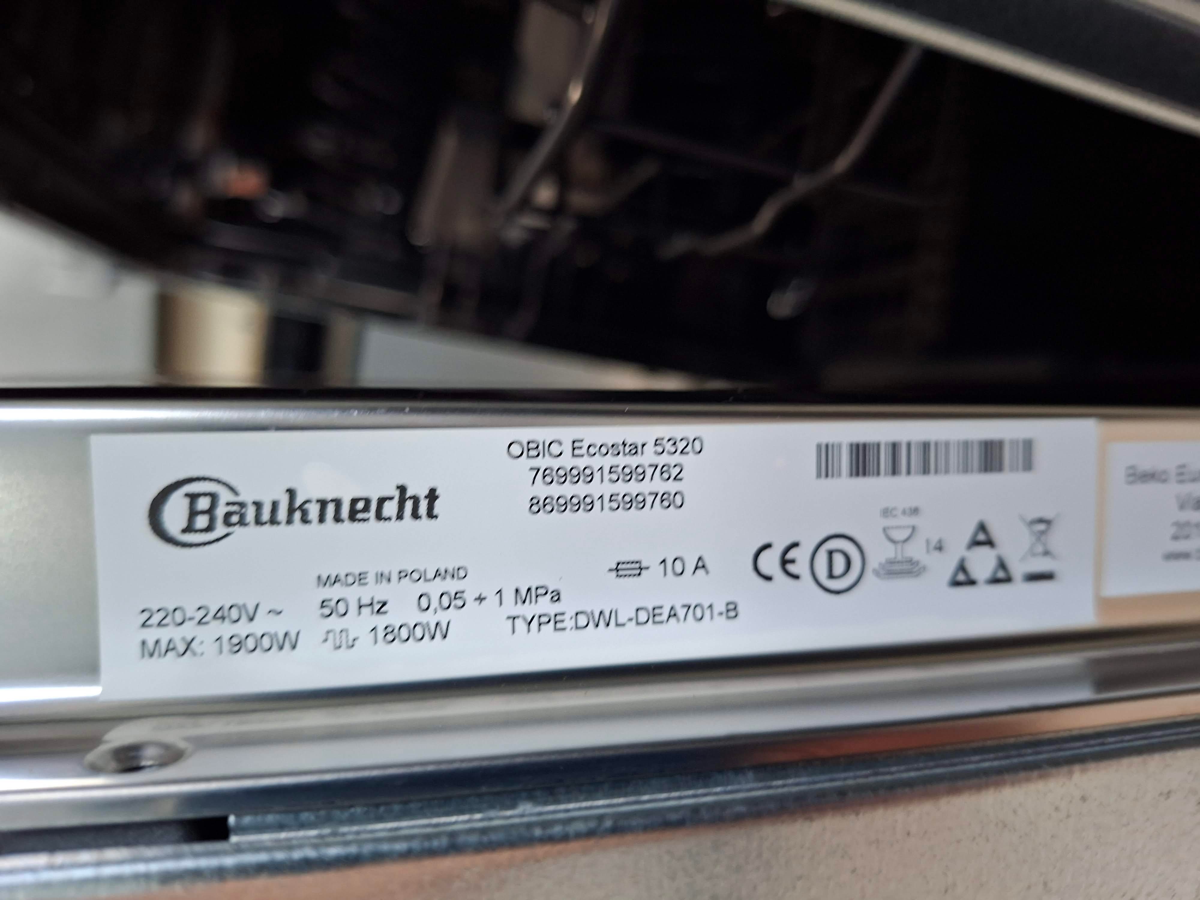 Ugradna sudo mašina Bauknecht OBIC Ecostar 5320, 14kompleta