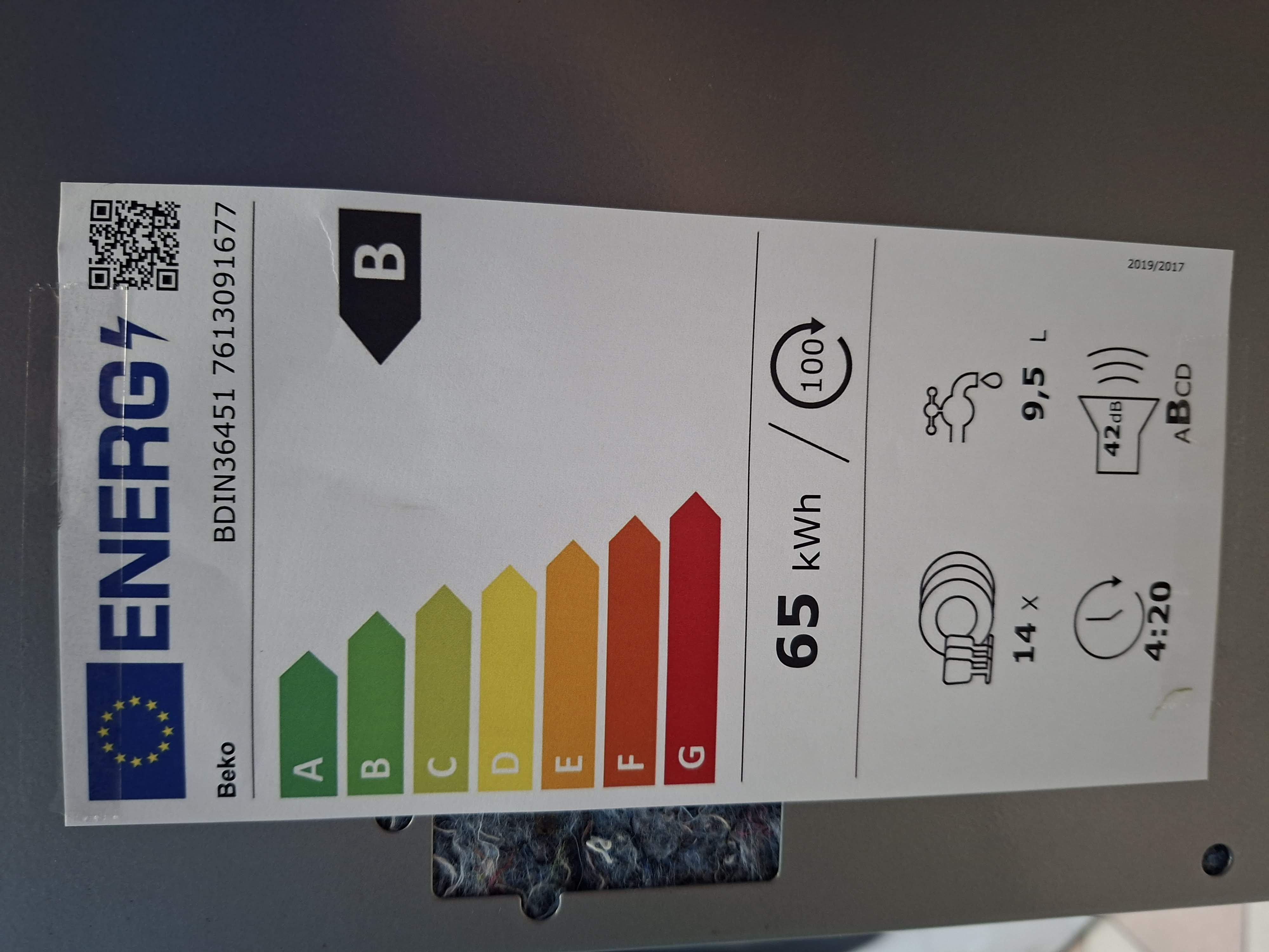 Ugradna sudo mašina Beko BDIN36451 , 14 kompleta