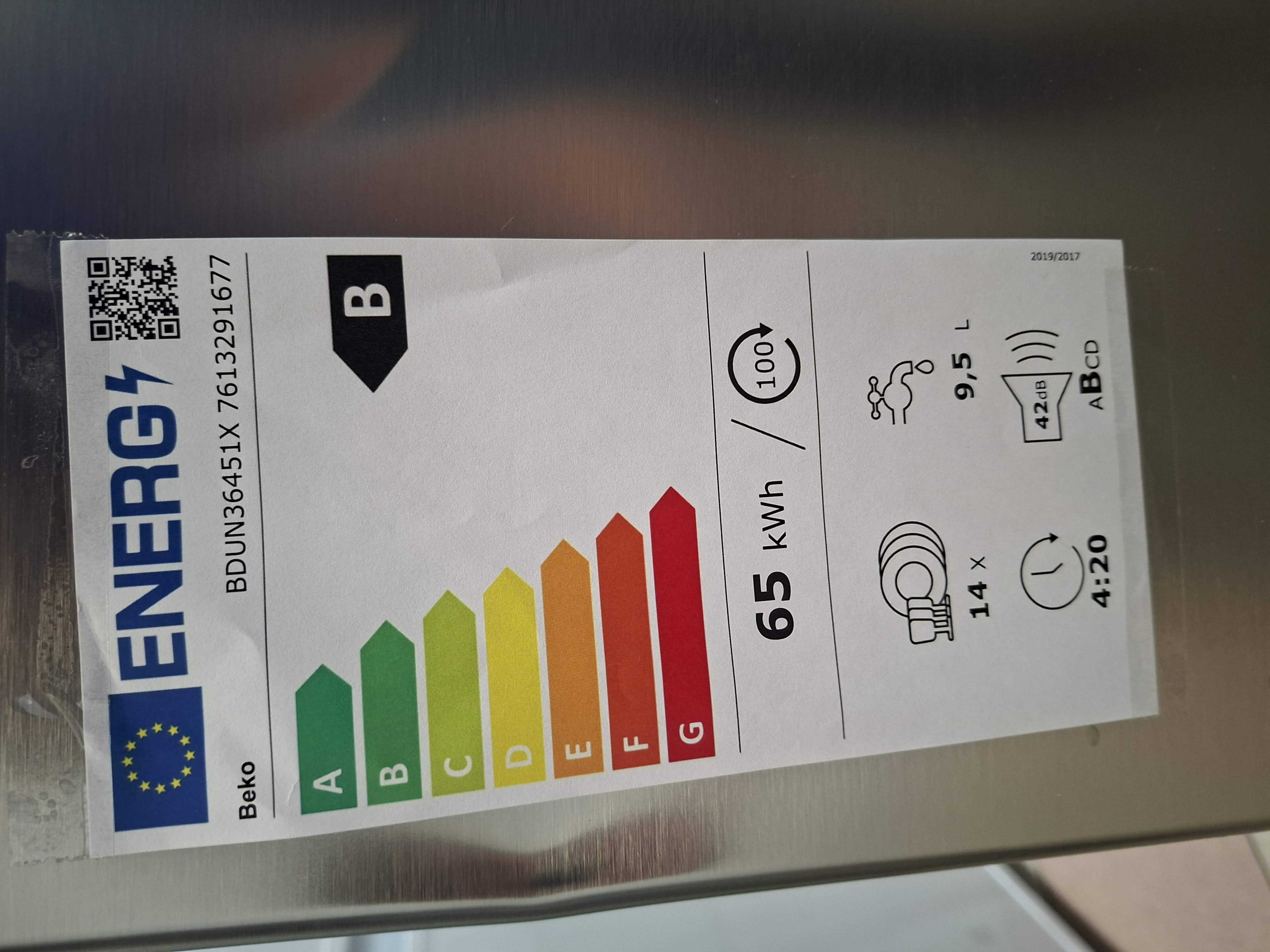 Ugradna Sudo mašina Beko BDUN36451X , 14 kompleta