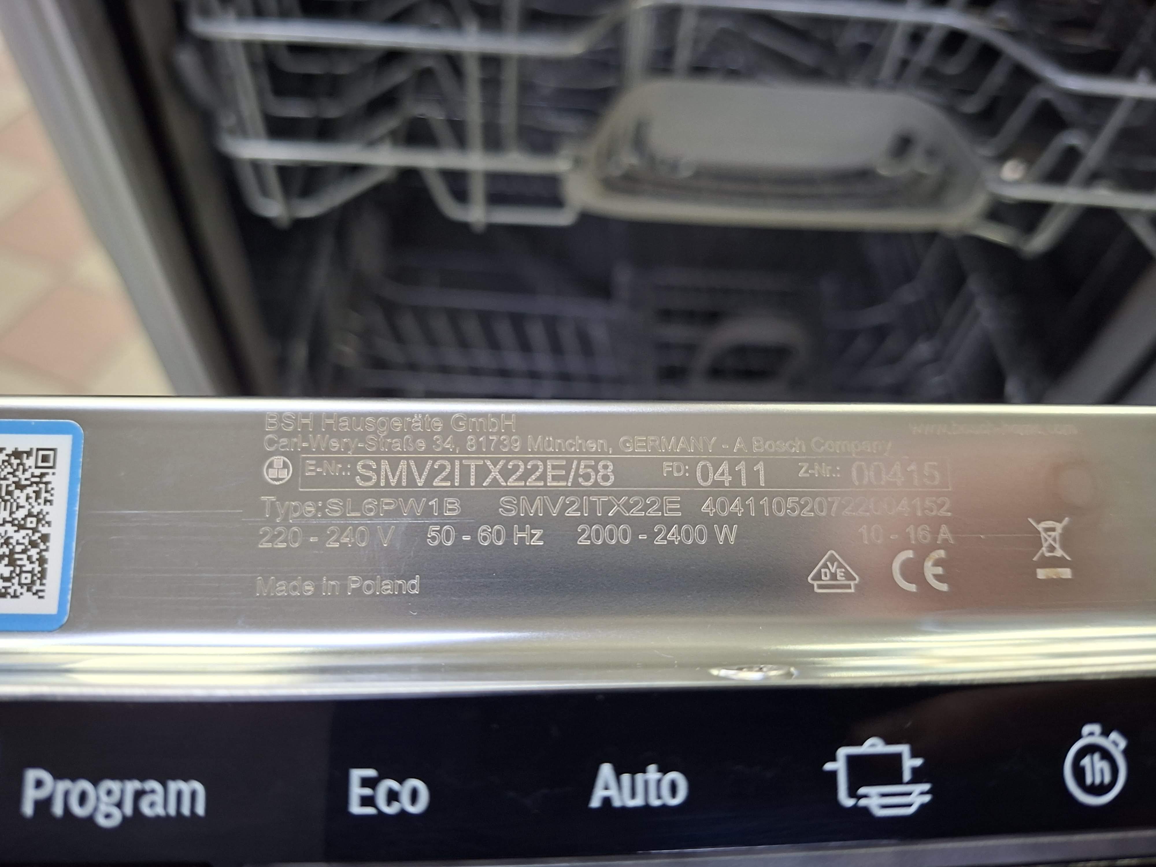 Ugradna sudo mašina Bosch SMV2ITX22E, 12 kompleta