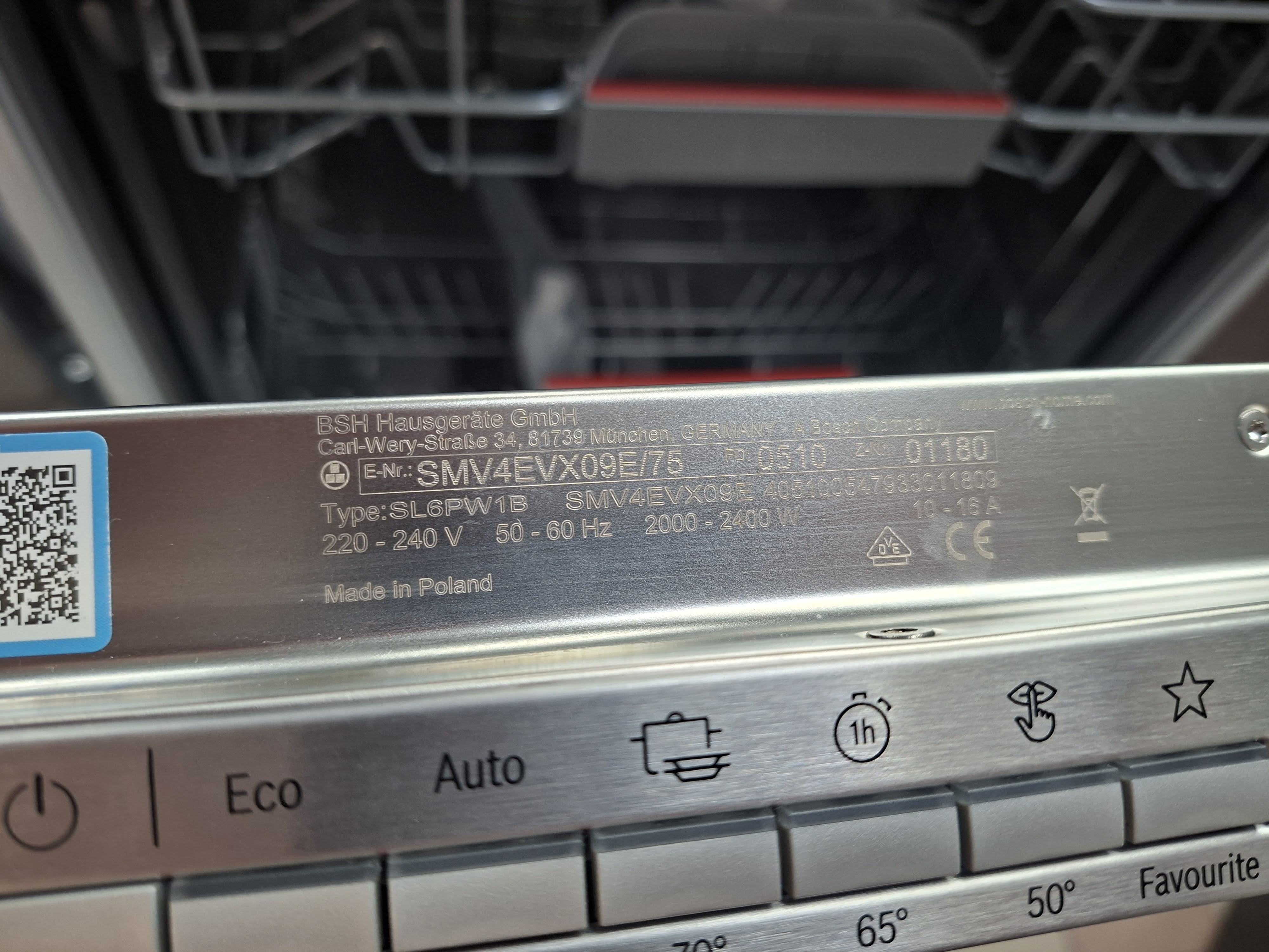 Ugradna Sudo mašina Bosch SMV4EVX09E , 14 kompleta