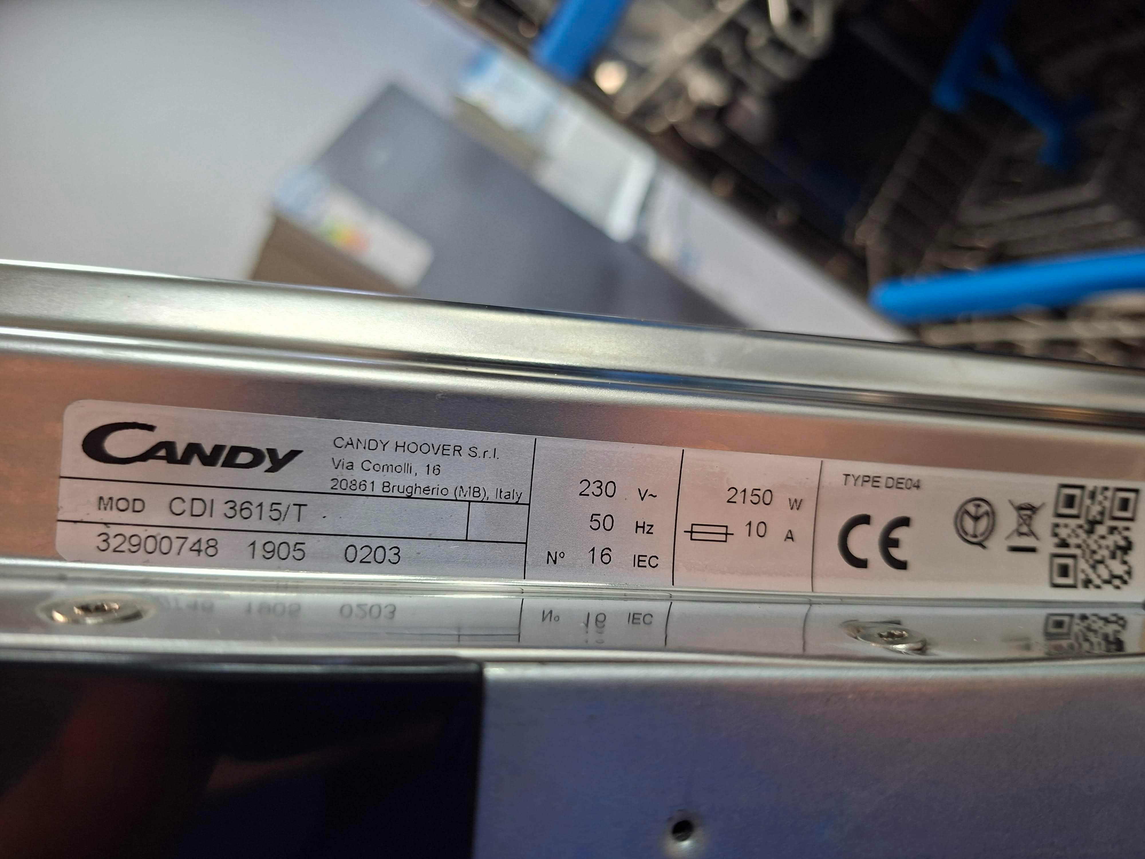 Ugradna sudo mašina Candy CDI 3615/T, 16 kompleta