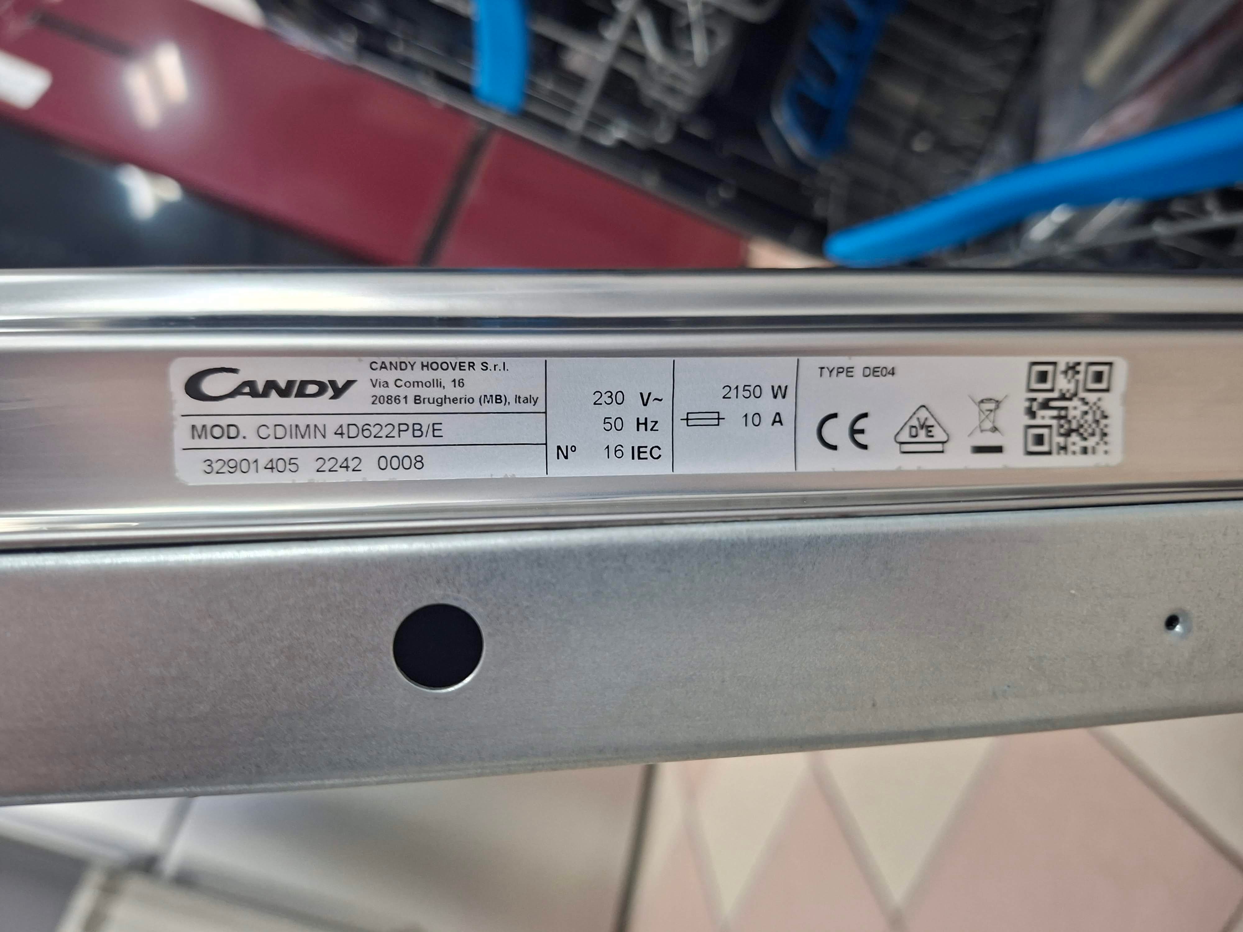 Ugradna Sudo mašina Candy CDIMN 4D622 PB/E, 16 kompleta