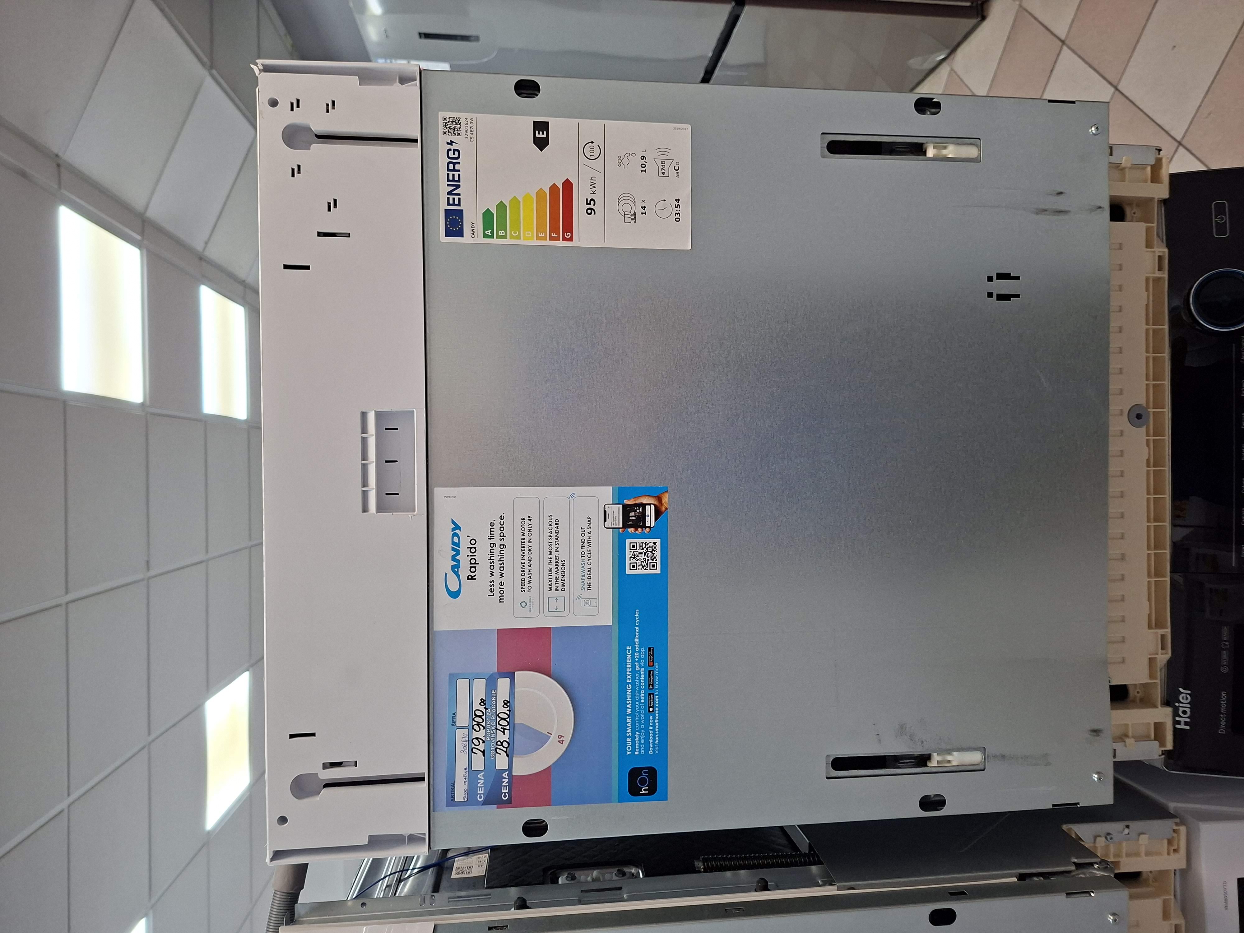 Ugradna sudo mašina Candy CS 4E7L0W, 14 kompleta