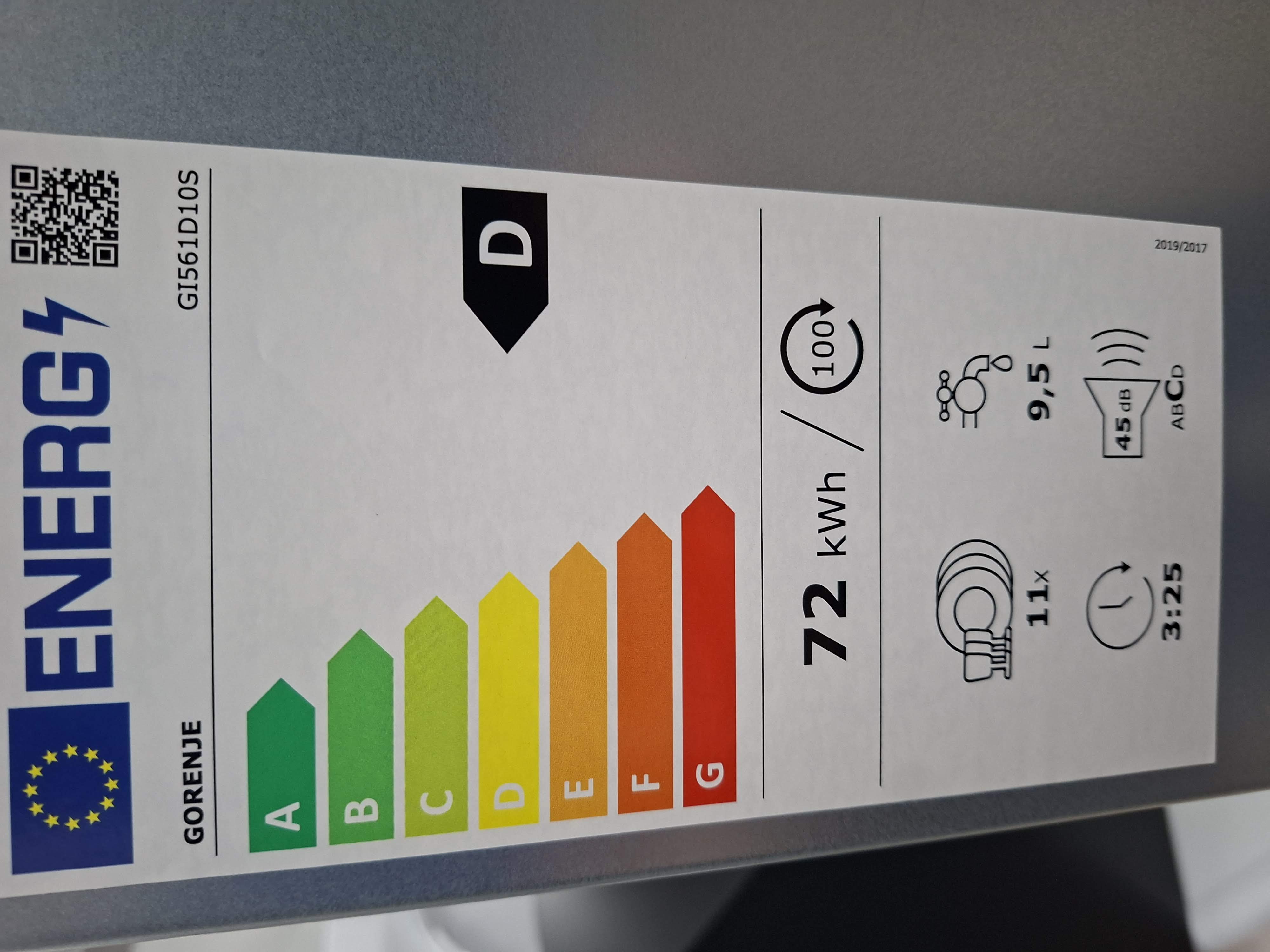 Ugradna sudo mašina Gorenje GI 651D10S , 11 kompleta