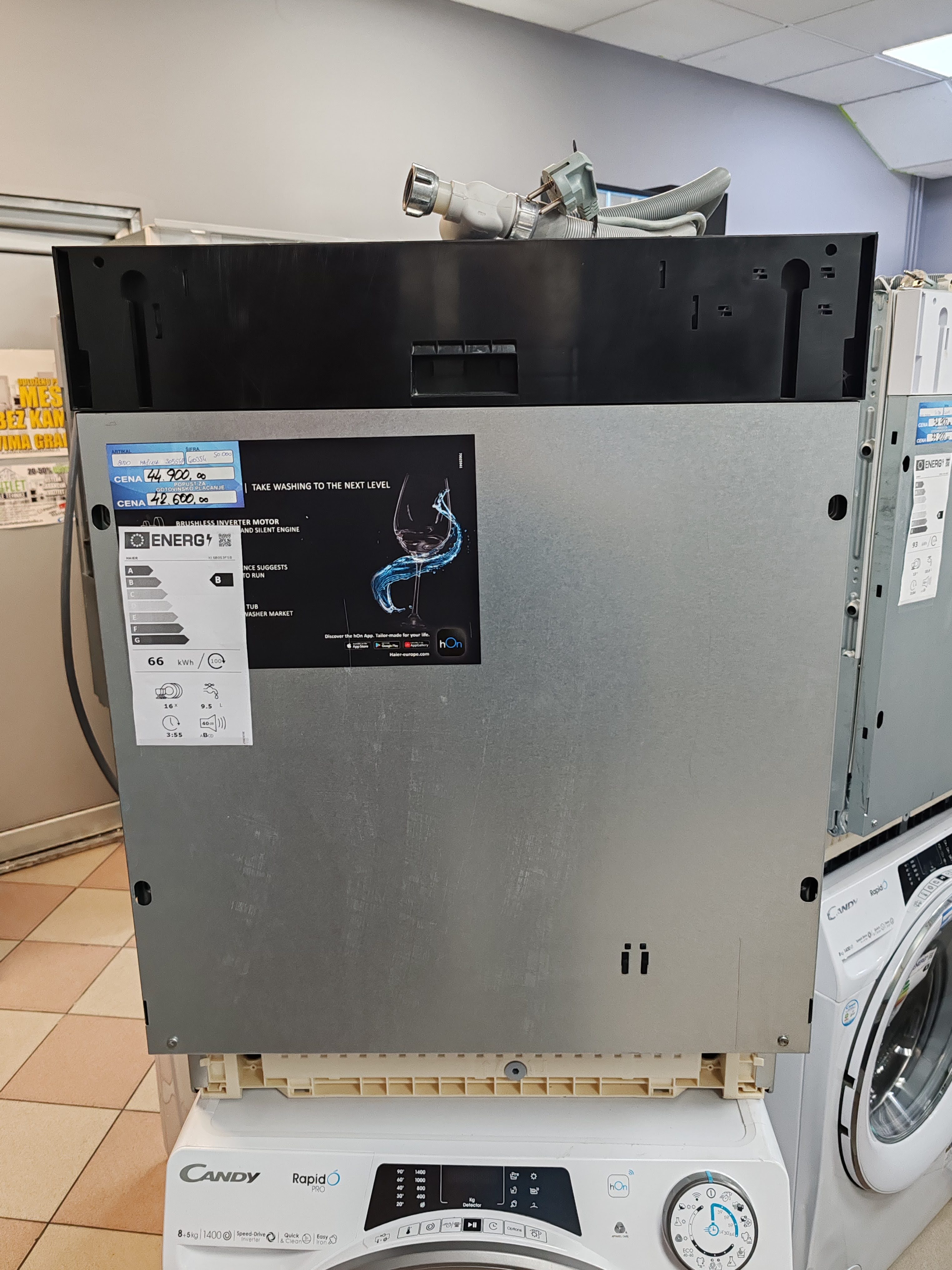 Ugradna Sudo mašina Haier XI 6B0S3FSB, 16 kompleta