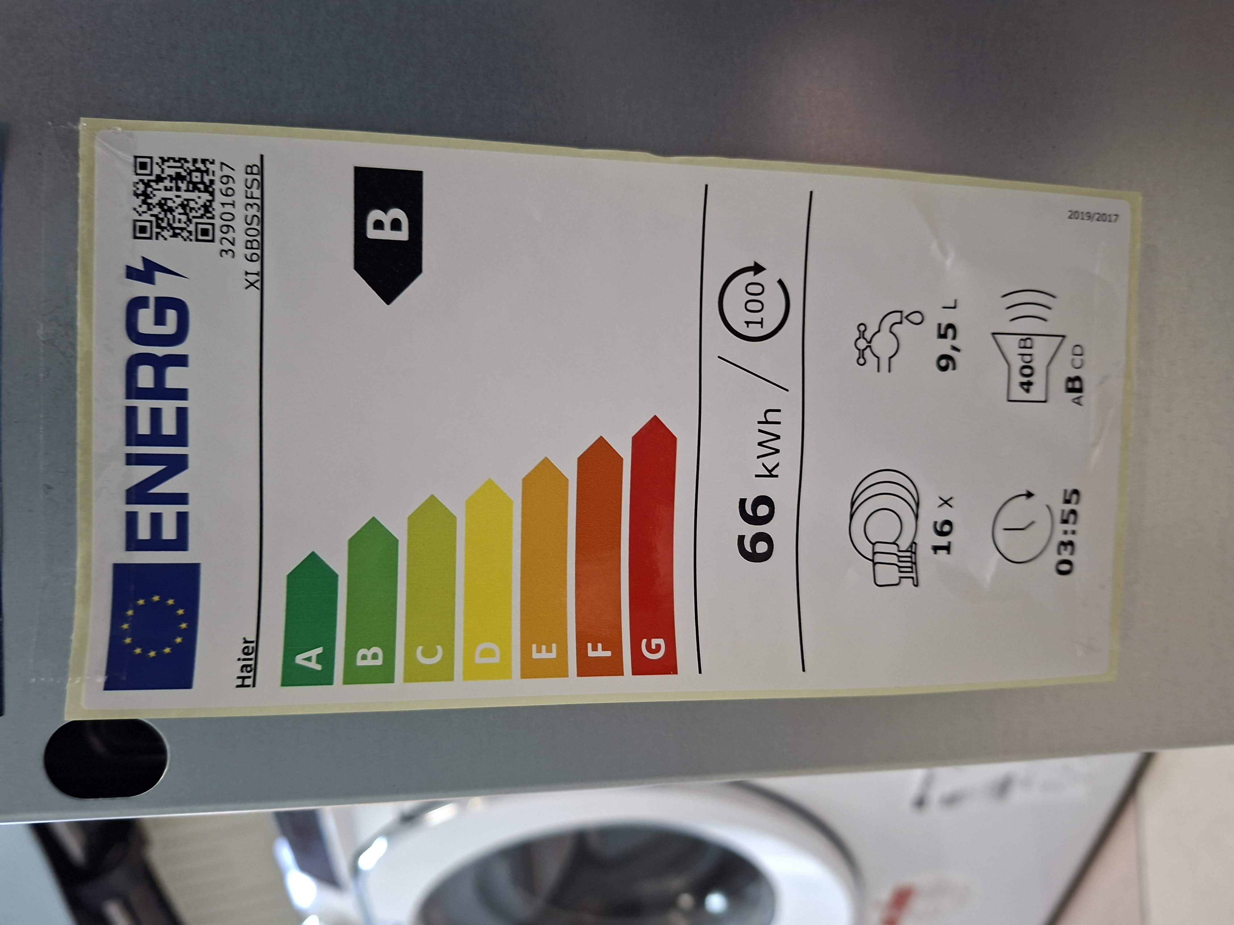 Ugradna Sudo mašina Haier XI 6B0S3FSB, 16 kompleta