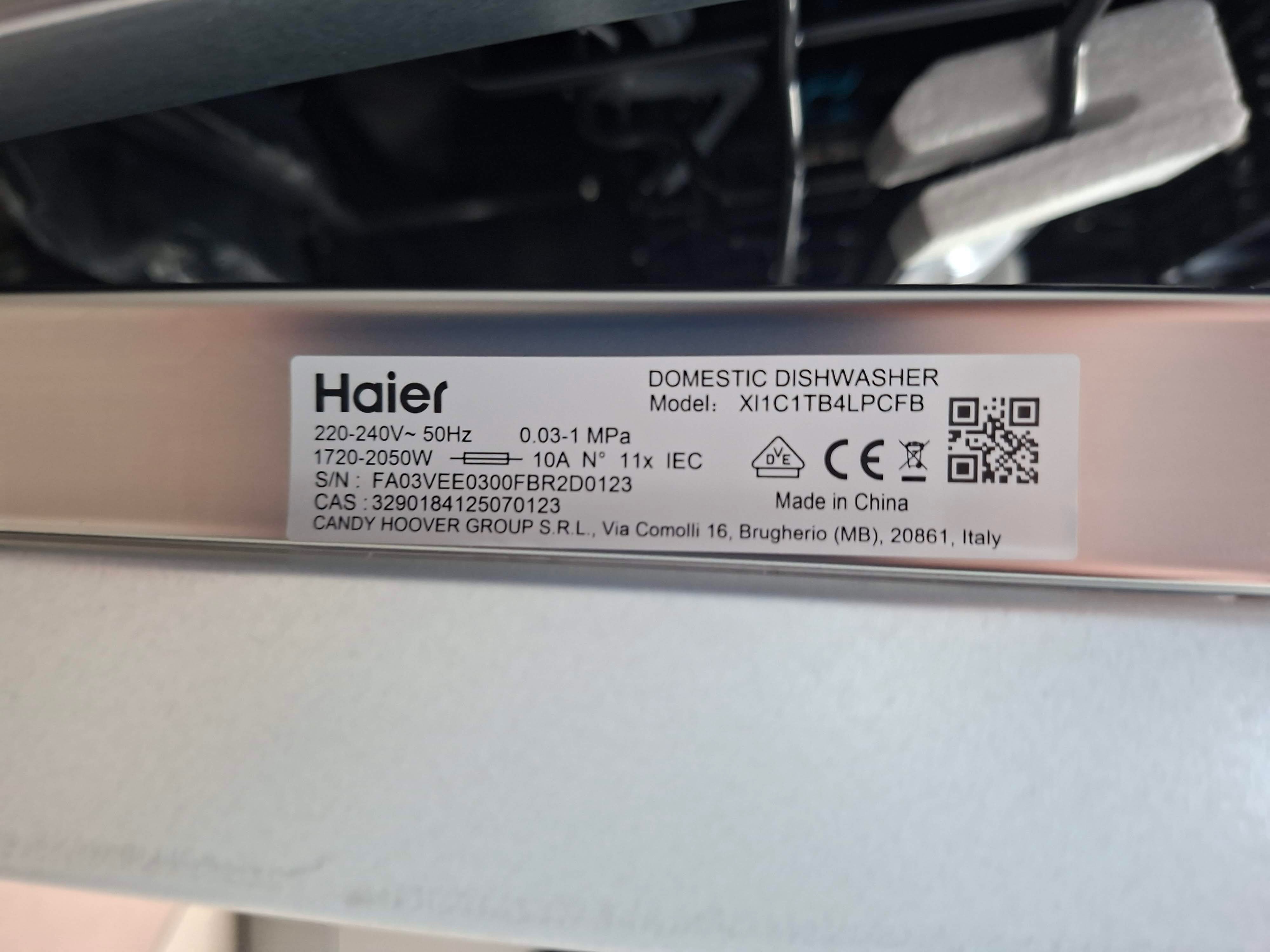 Ugradna sudo mašina Haier XI1C1TB4LPCFB, 45cm