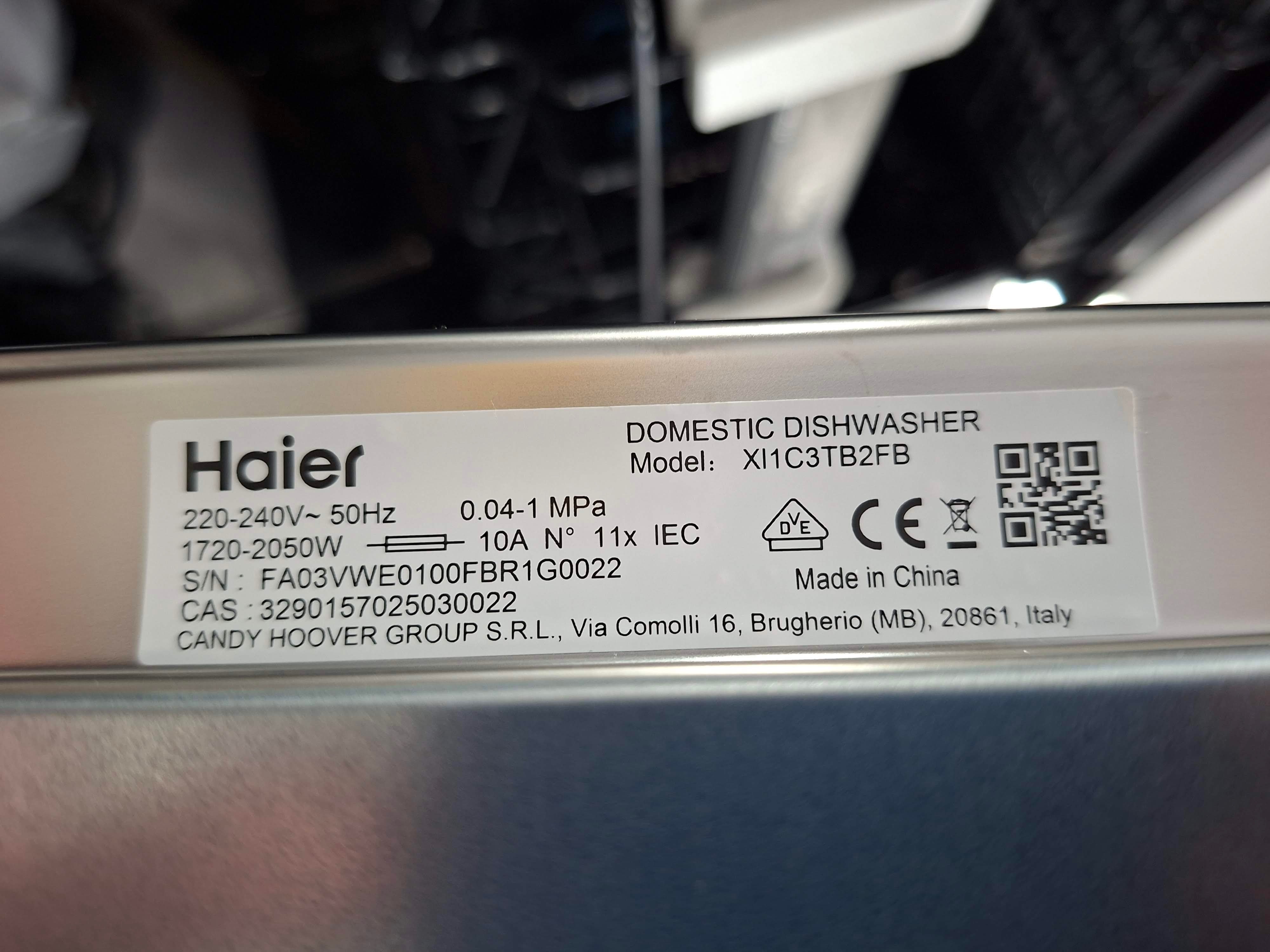 Ugradna Sudo mašina Haier XI1C3TB2FB, 45cm