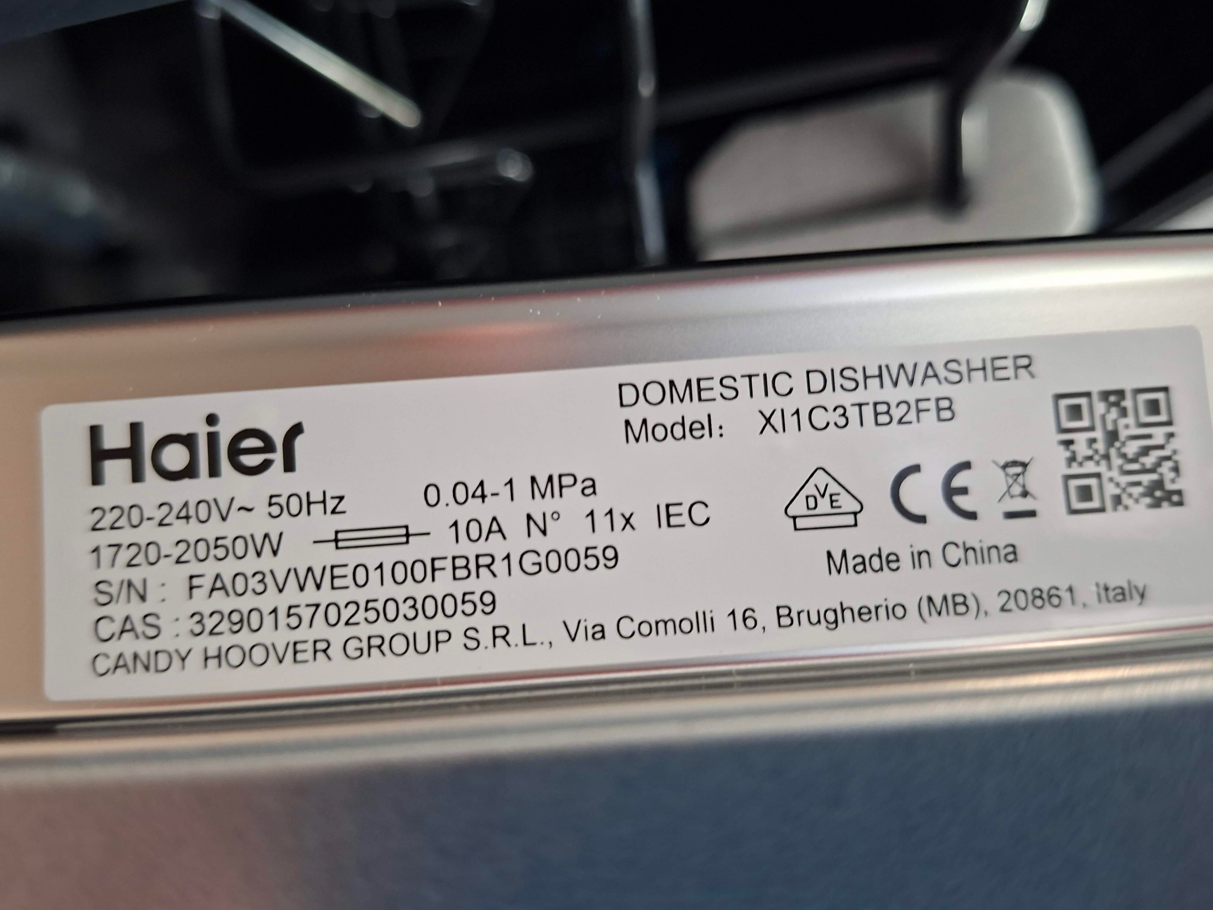 Ugradna Sudo mašina Haier XI1C3TB2FB, 45cm