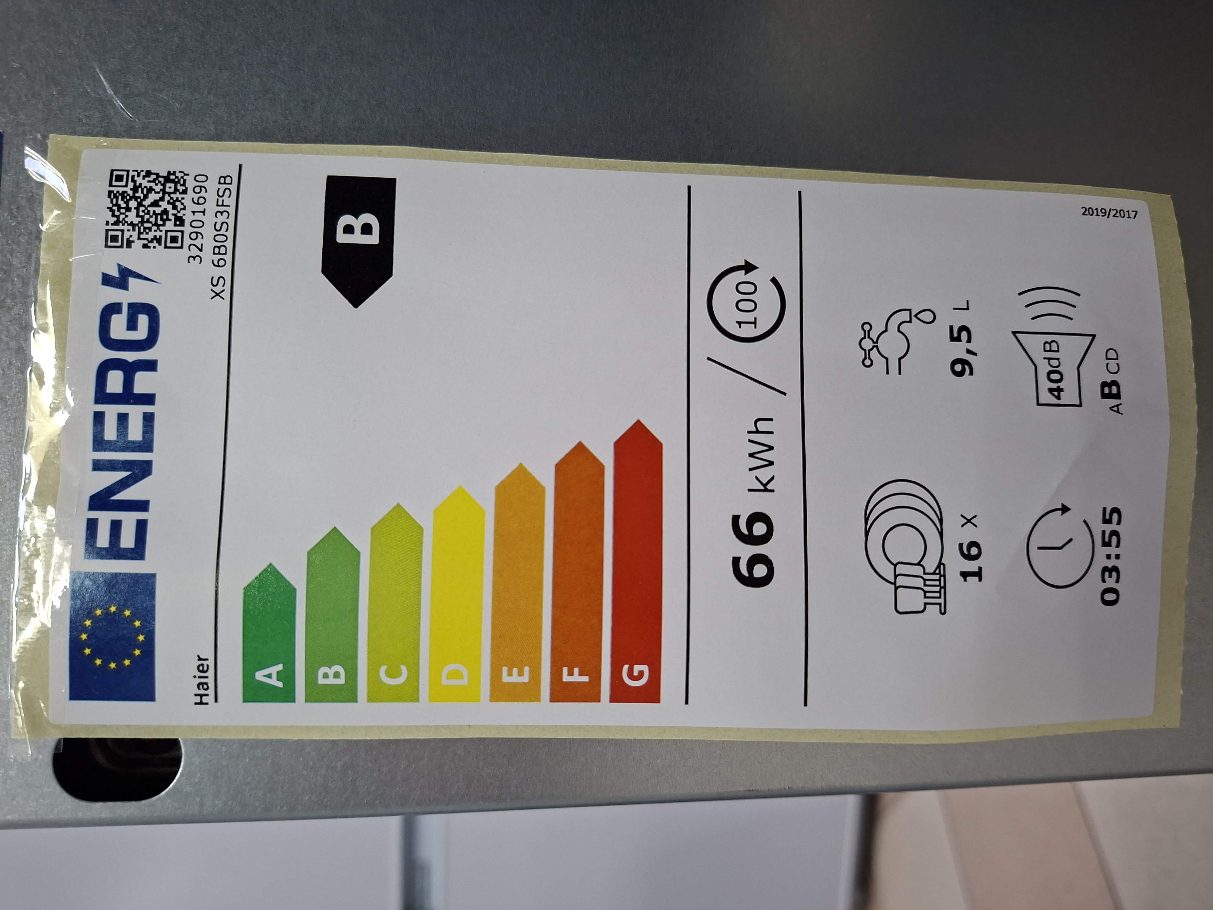 Ugradna Sudo mašina Haier XS 6B0S3FSB , 16 kompleta
