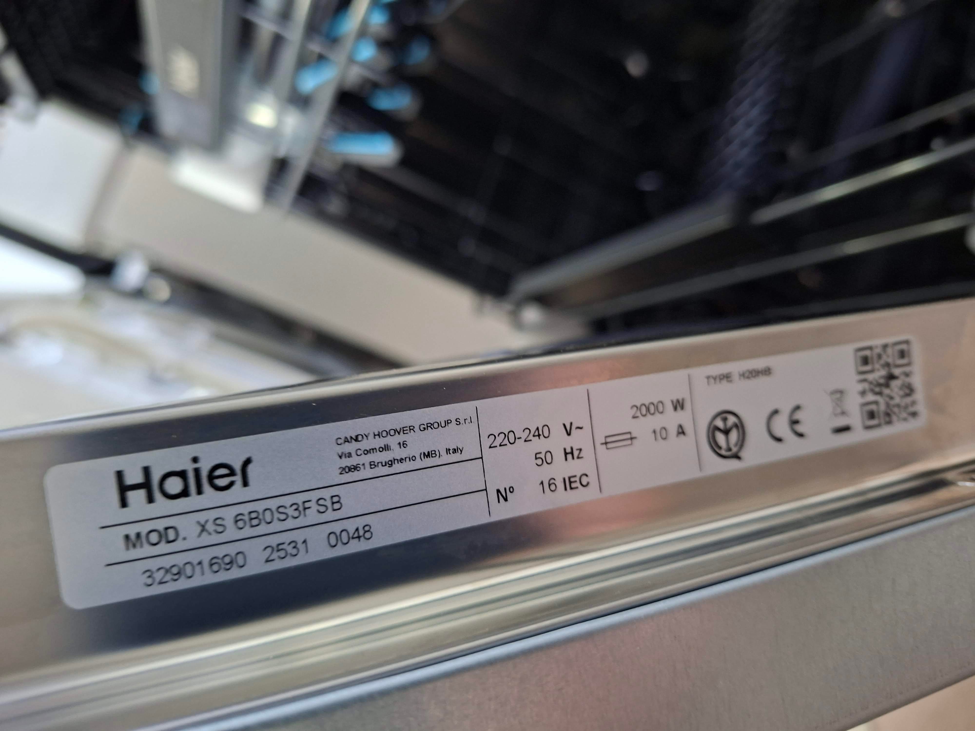 Ugradna Sudo mašina Haier XS 6B0S3FSB , 16 kompleta