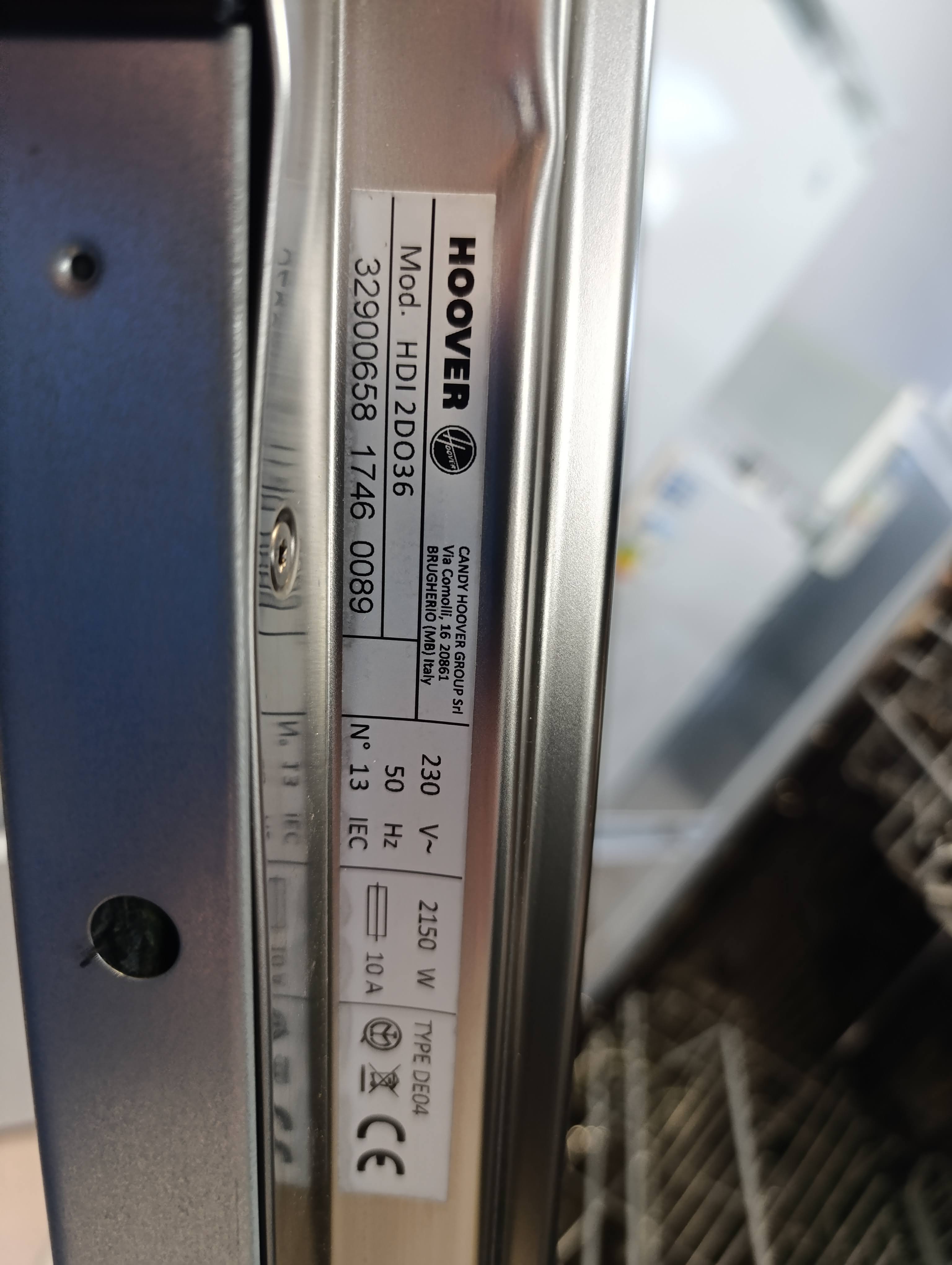 Ugradna sudo mašina Hoover HDI 2DO36 , 13 kompleta