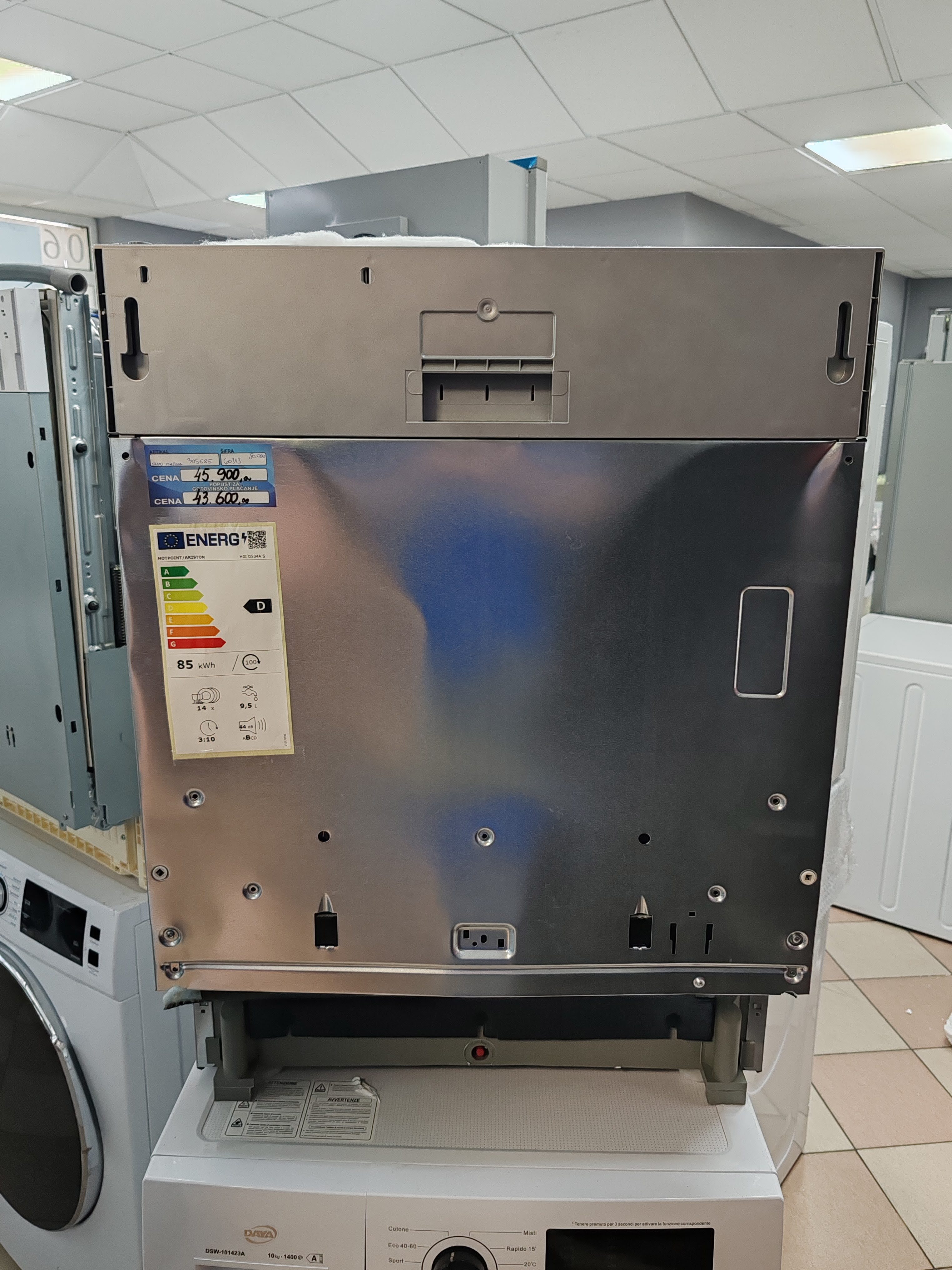 Ugradna Sudo mašina Hotpoint Ariston H0I D534A S , 14 kompleta 
