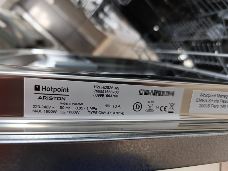 Ugradna sudo mašina Hotpoint Ariston H2I HD526 A