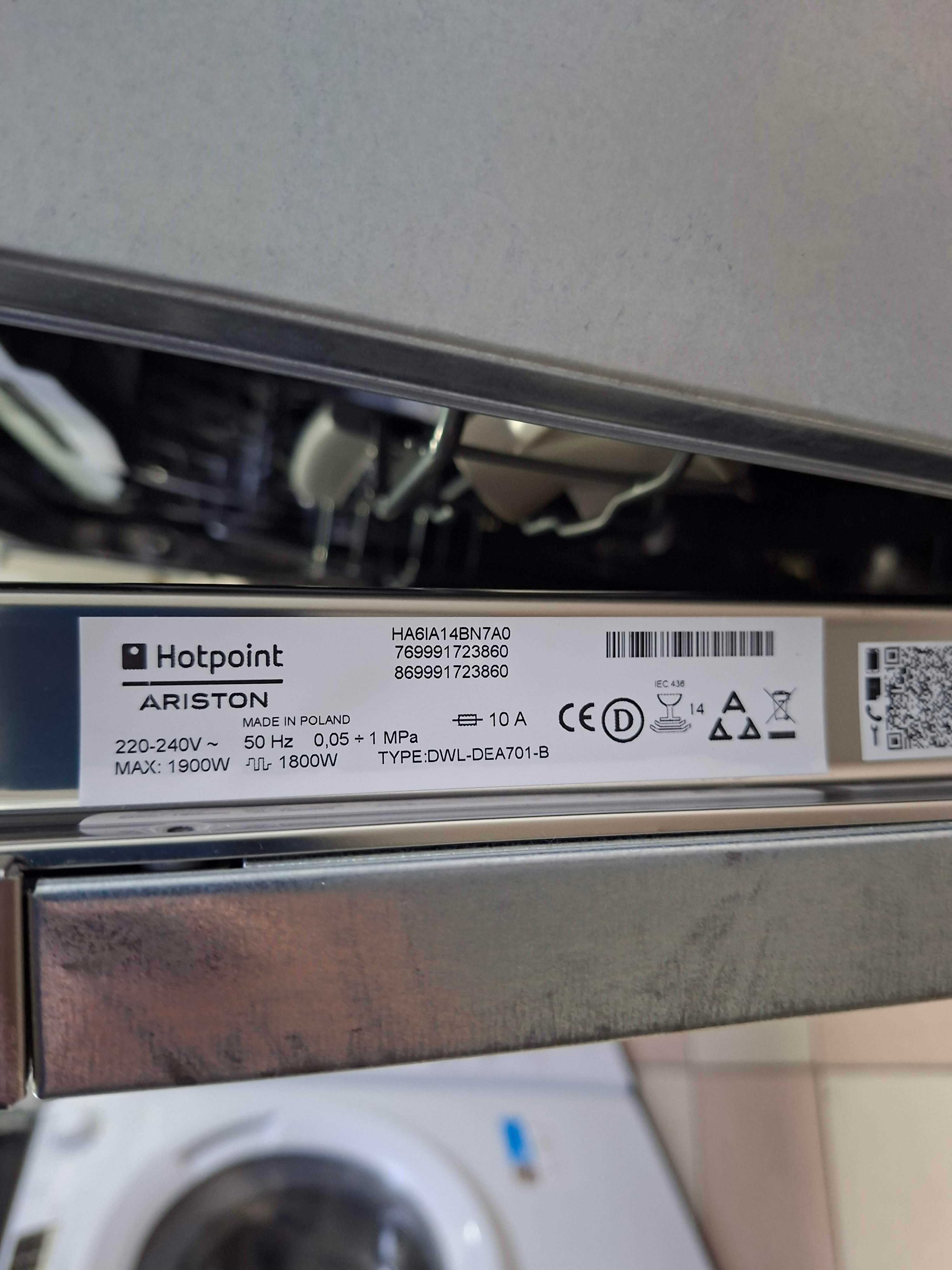 Ugradna sudo mašina Hotpoint Ariston HA6IA14BN7A0 , 14 kompleta